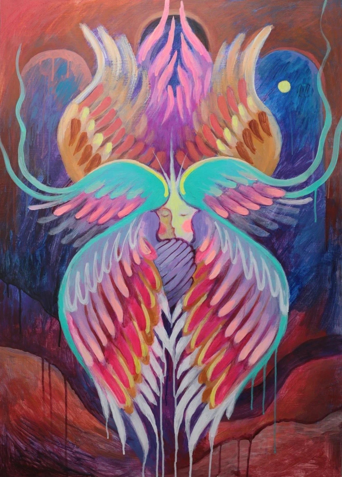 Катерина Бим (Картина, живопись - 
                  70 x 100 см) Шестикрылый Серафим