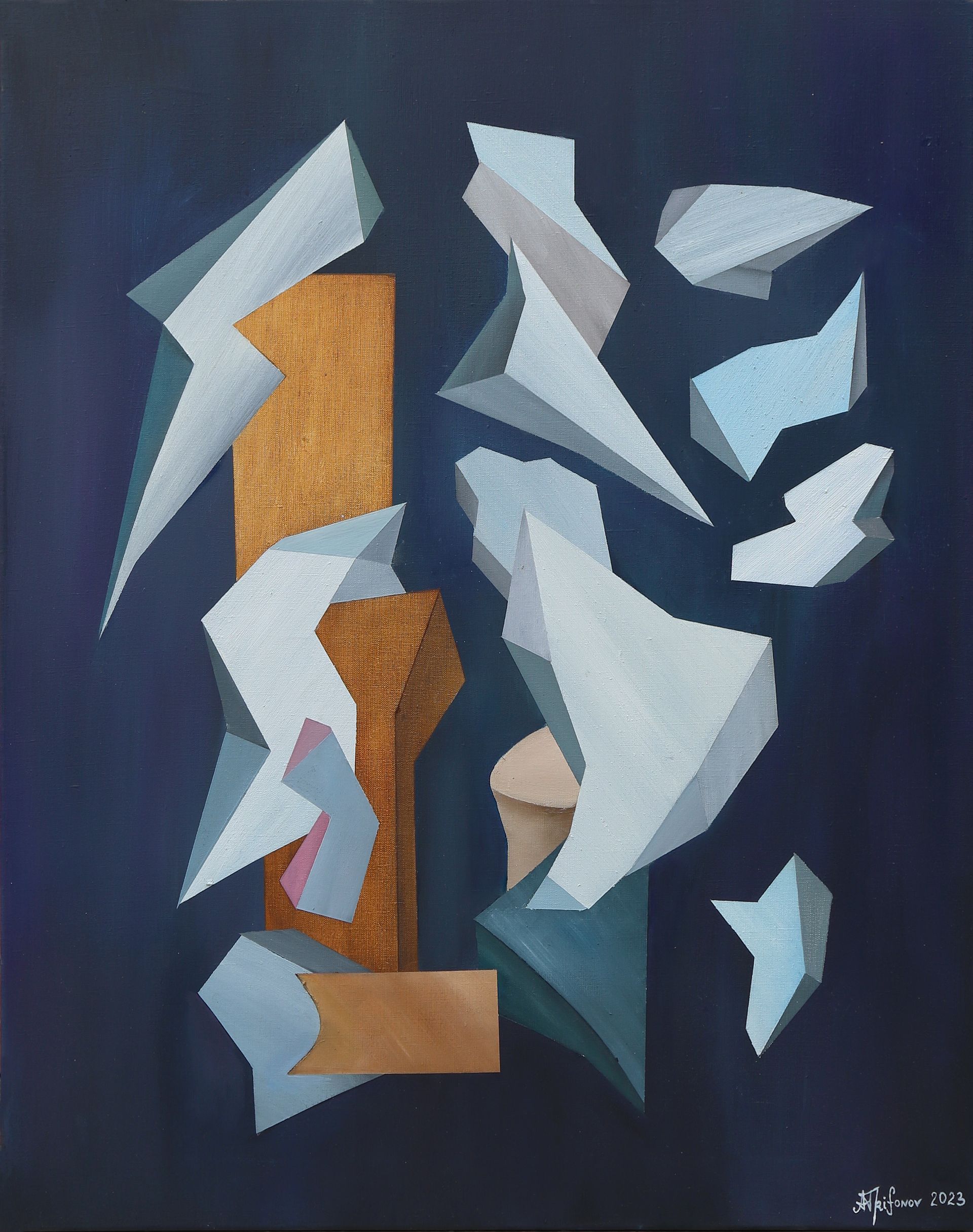Александр Трифонов (Картина, живопись - 
                  80 x 100 см) Льдинки