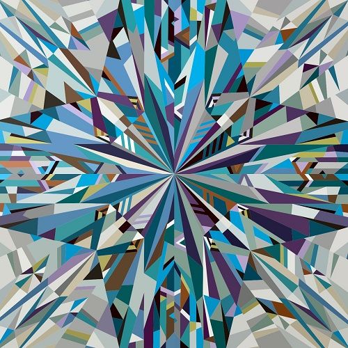 Марина Астахова (Графика цифровая (принты) - 
                  50 x 50 см) Кристалл Аметист