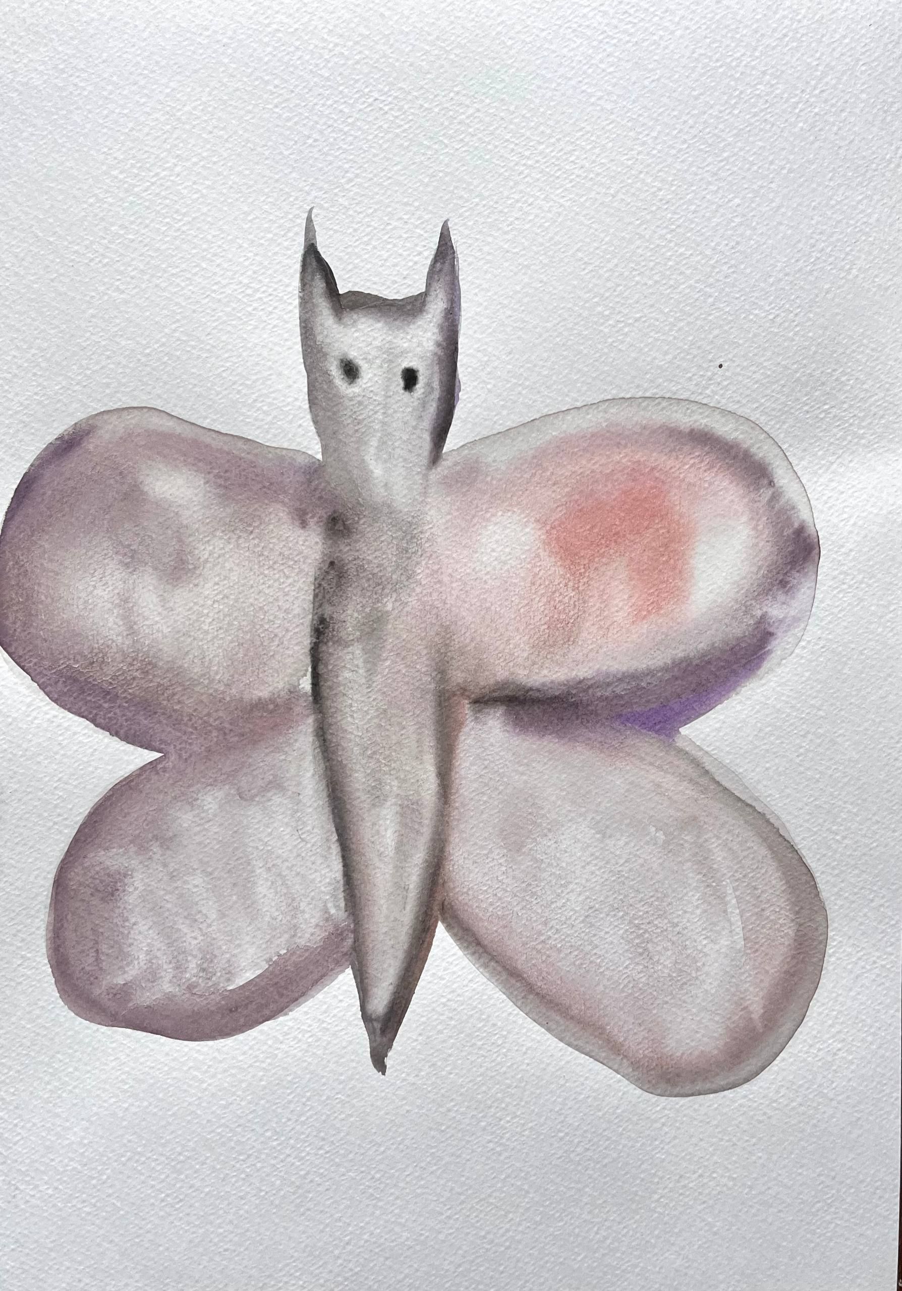 Лина Кордюченко (Авторская графика - 
                  20 x 30 см) Бабочка Красивая