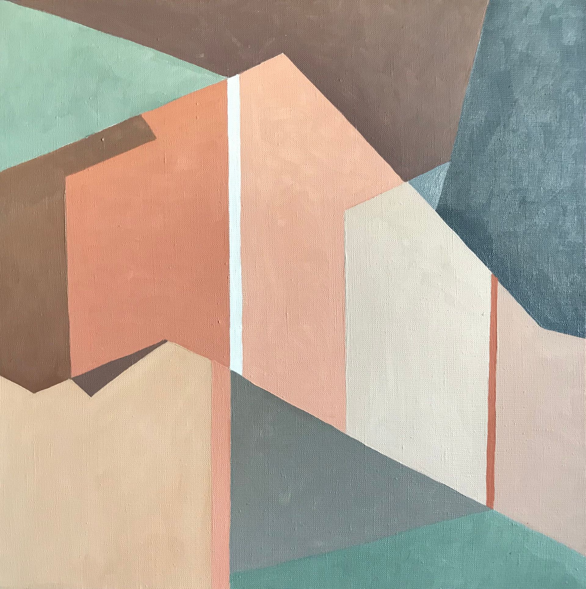 Марина Тийк (Картина, живопись - 
                  45 x 45 см) Геометрия пространства 1
