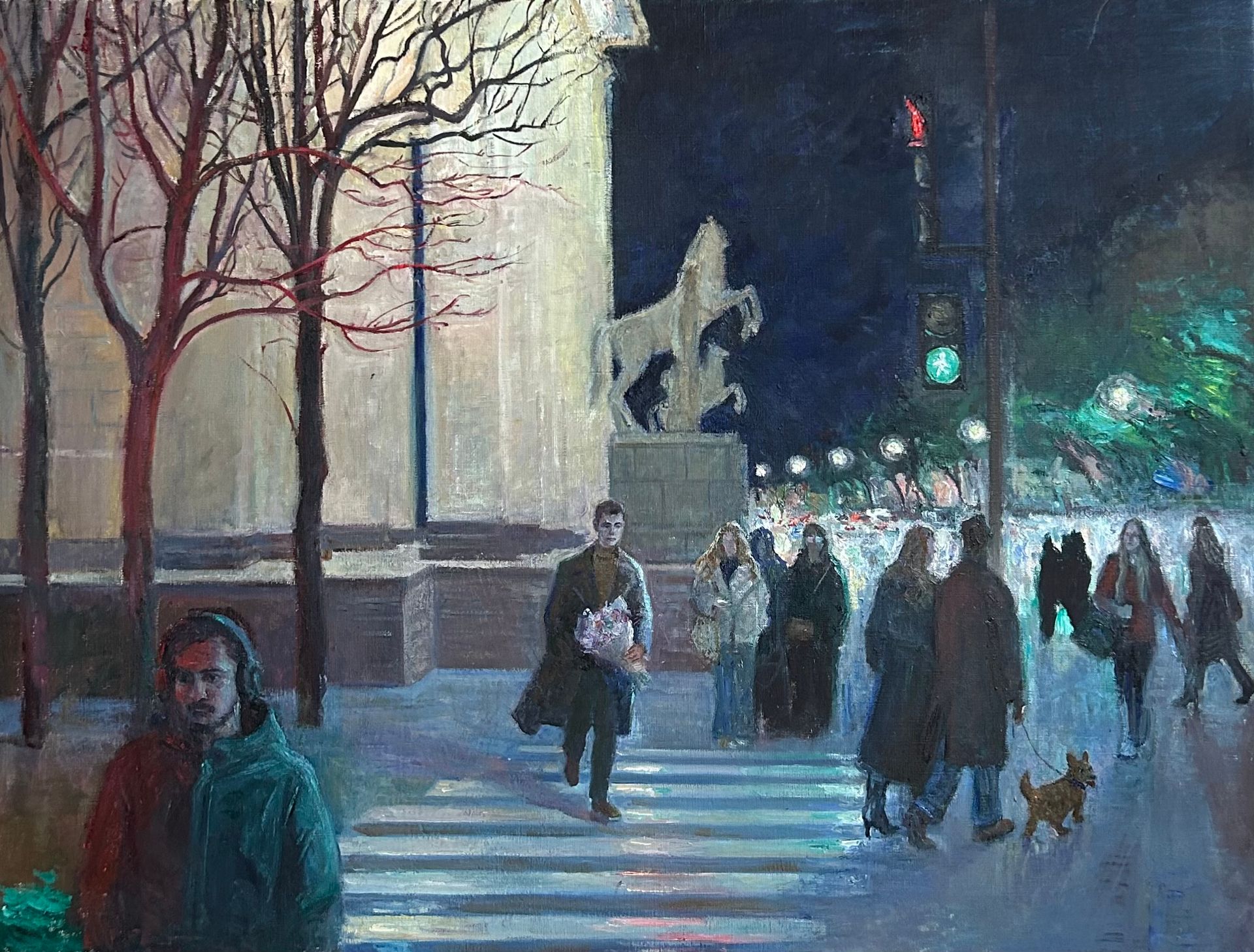 Екатерина Потапова (Картина, живопись - 
                  105 x 80 см) Ночной Петербург