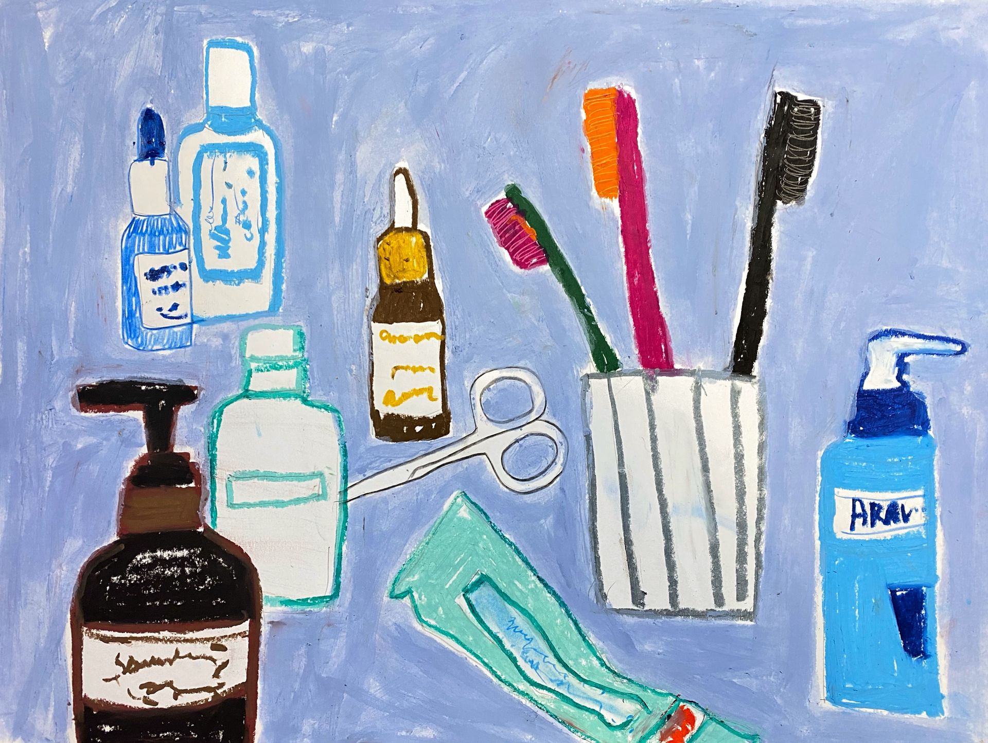 Анастасия Трапезникова (Авторская графика - 
                  63 x 53 см) Still Life