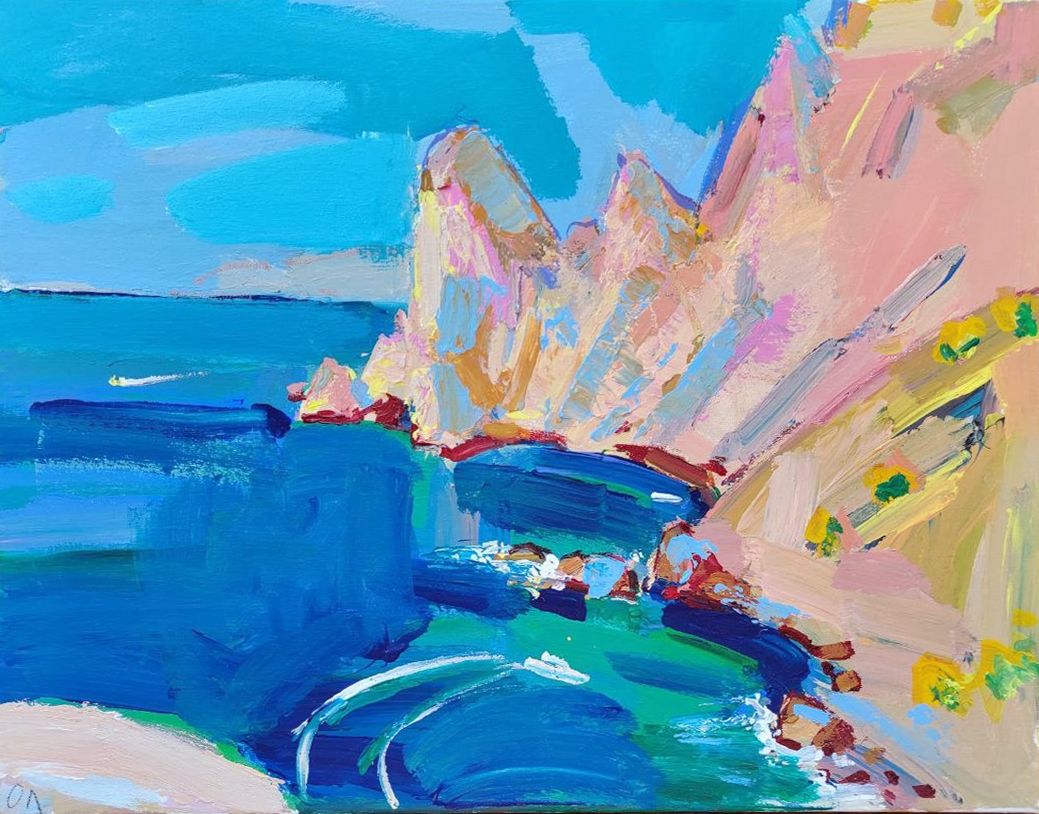 Олеся Лишаева (Картина, живопись - 
                  50 x 40 см) Царская бухта
