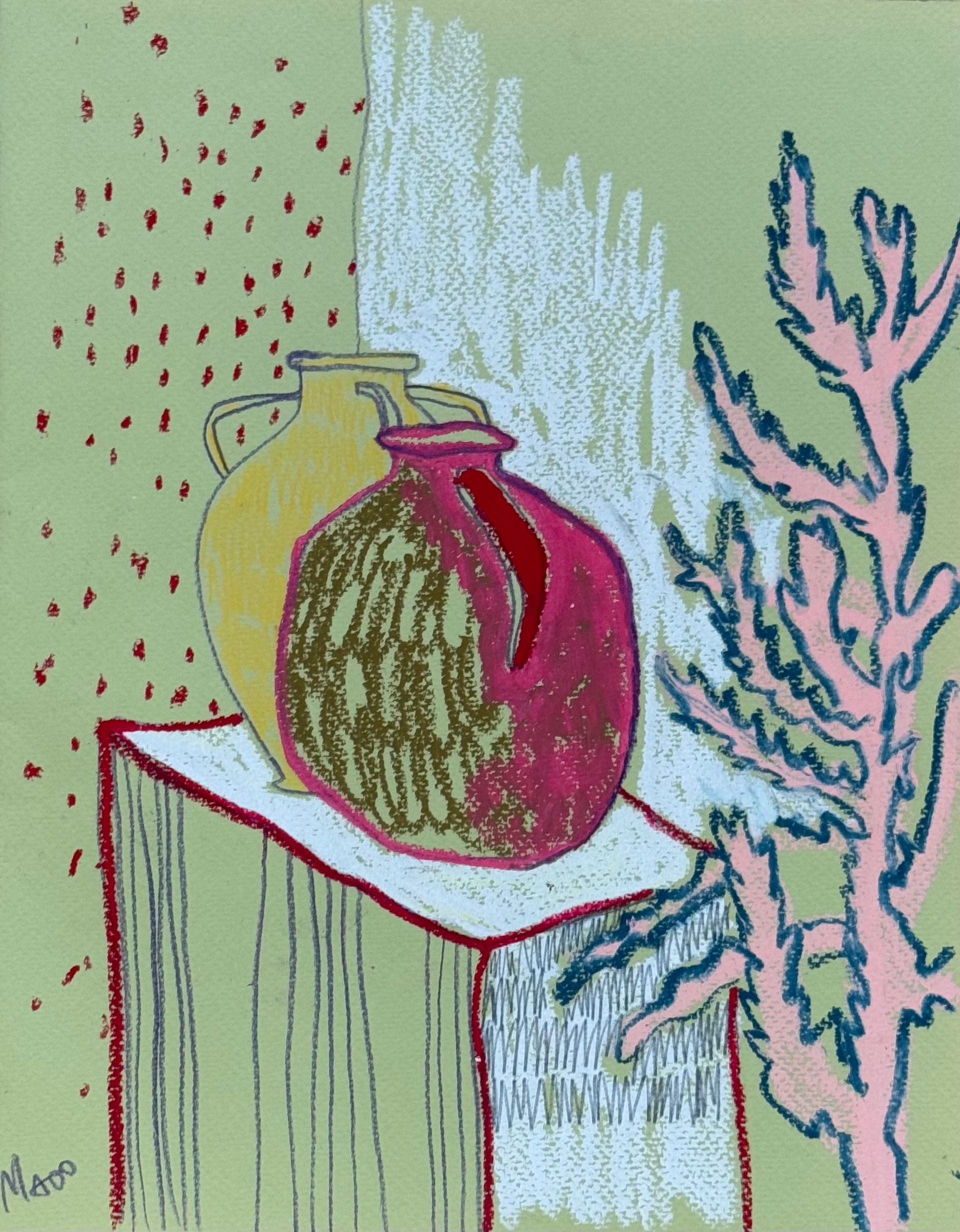 Александра Мато (Авторская графика - 
                  26 x 32 см) Вазы