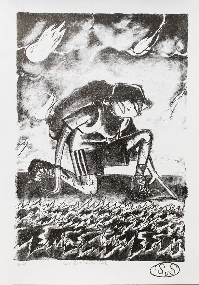 (S_S ) Soldat der Schönheit (Графика печатная - 
                  61 x 86 см) Eine Zeit in der Hölle
