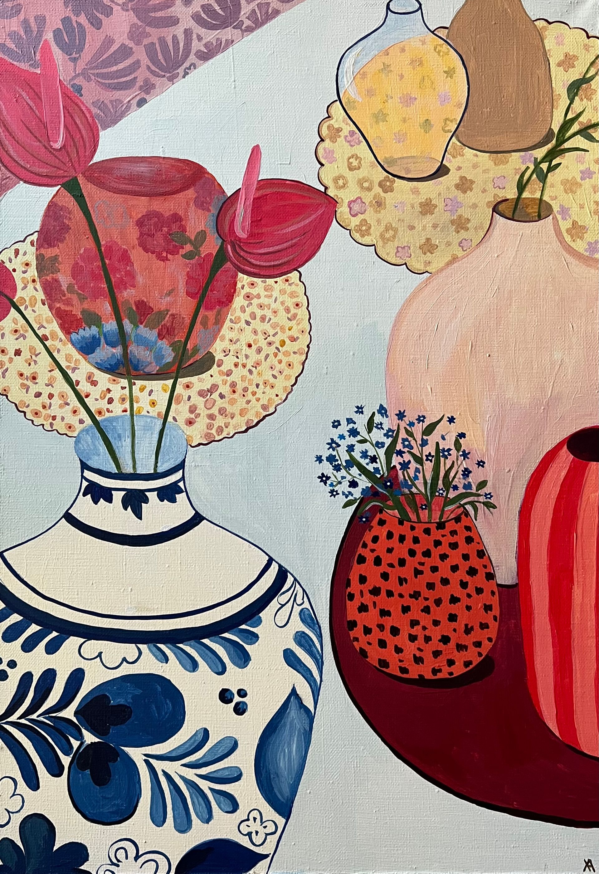 Анна Холоша (Картина, живопись - 
                  35 x 50 см) Коллекционер ваз