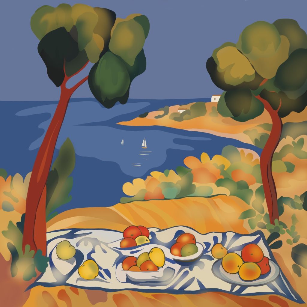 Нина Цориева (Картина, живопись - 
                  70 x 70 см) Италия