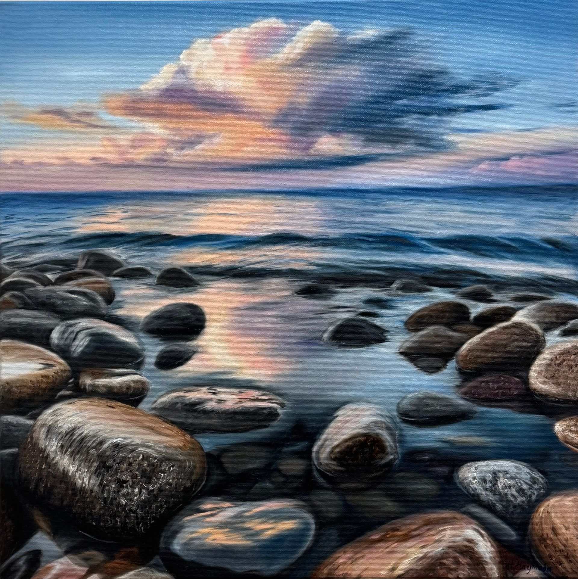 Наталья Наумова (Картина, живопись - 
                  50 x 50 см) Безмятежность