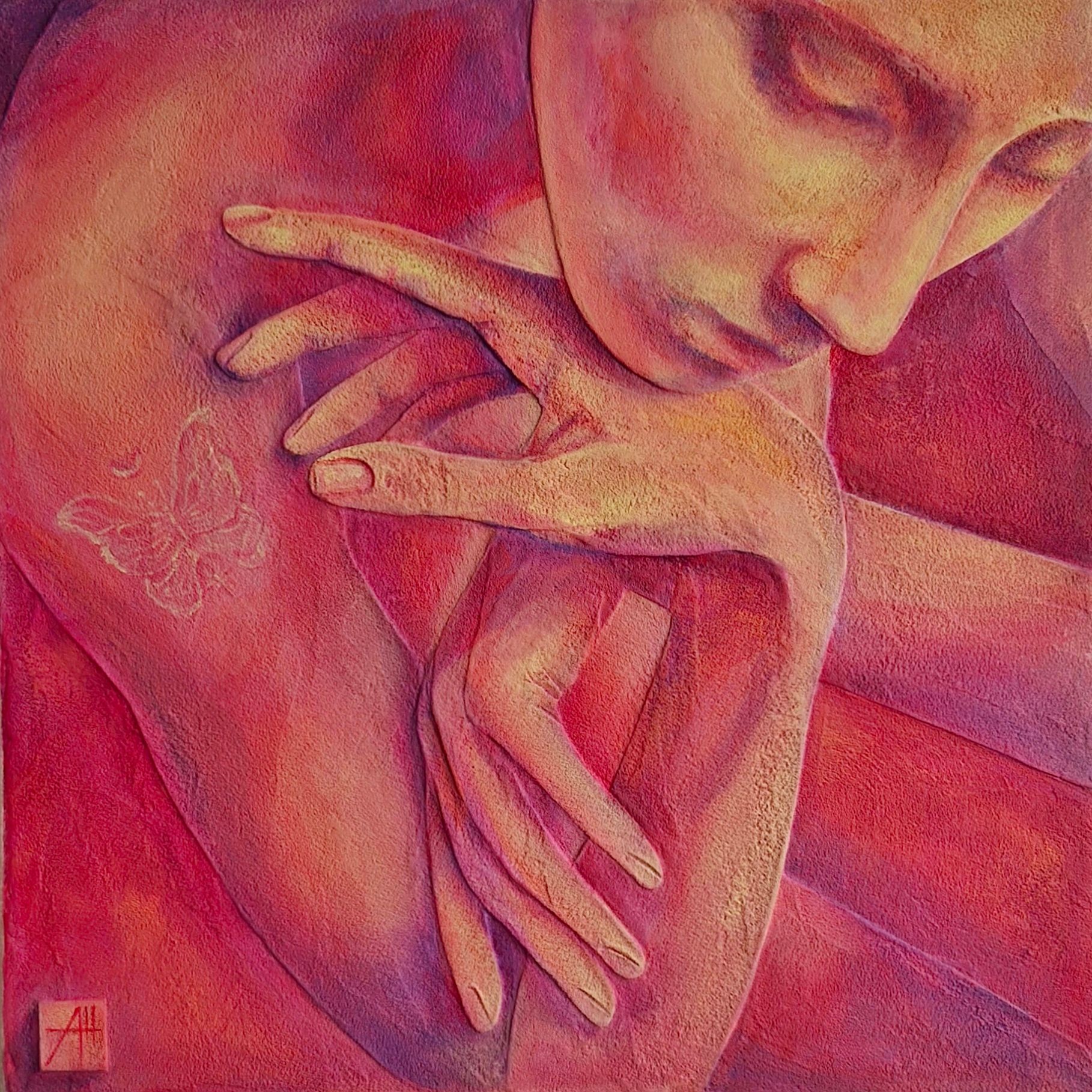 Анна Шуваева (Картина, живопись - 
                  30 x 30 см) Грезы