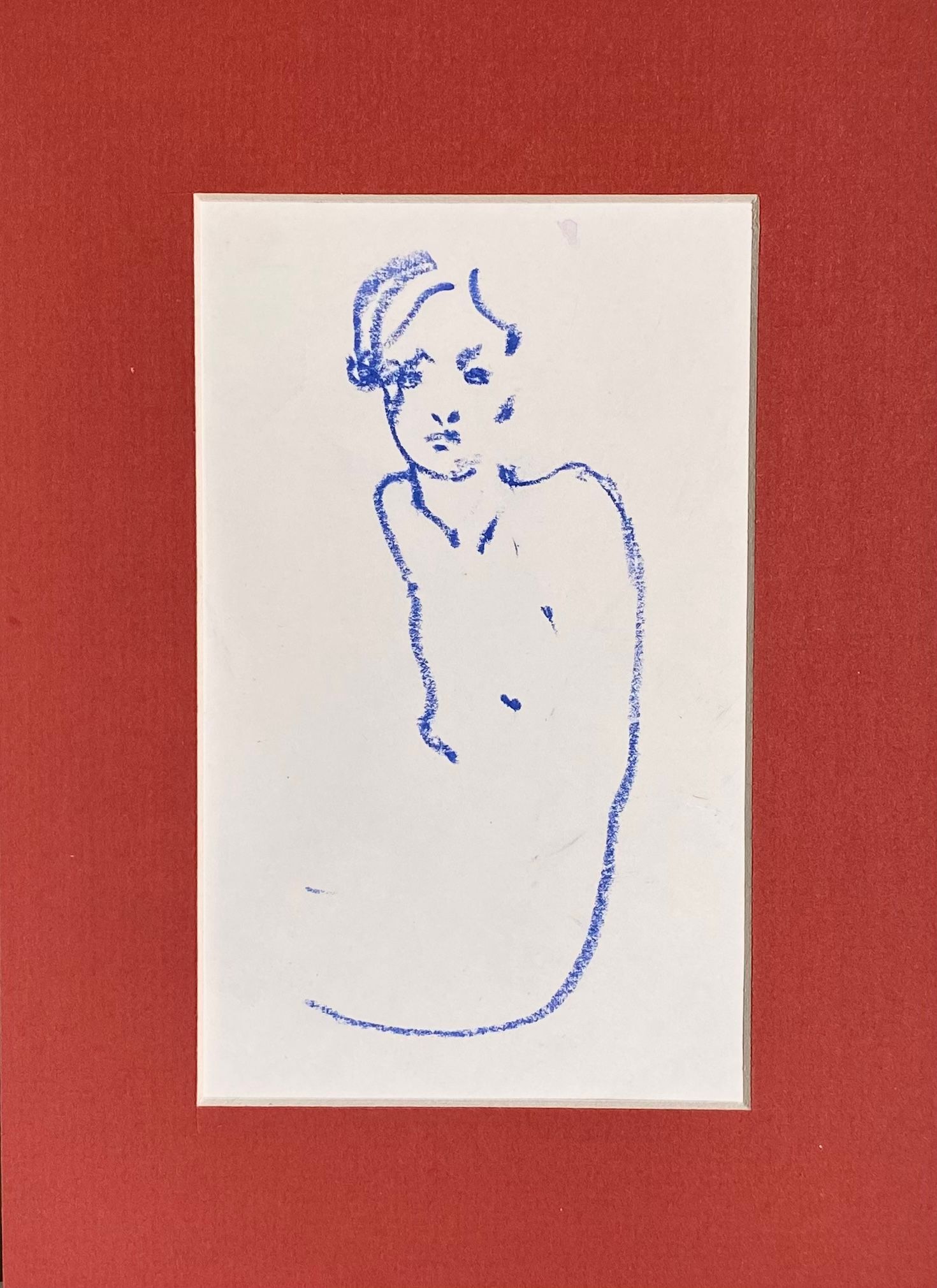 Алина Буглеева (Авторская графика - 
                  17 x 22 см) Blue