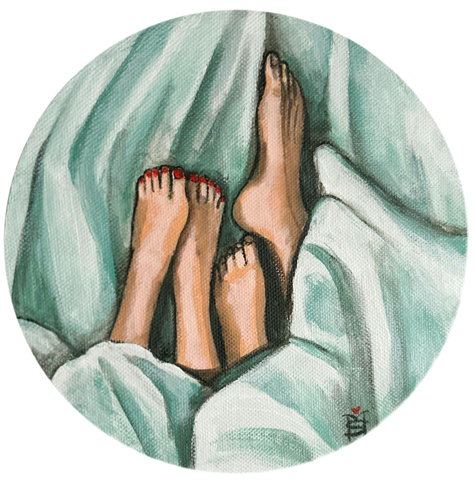 Мария Субботина (Картина, живопись - 
                  20 x 20 см) Доброе утро!