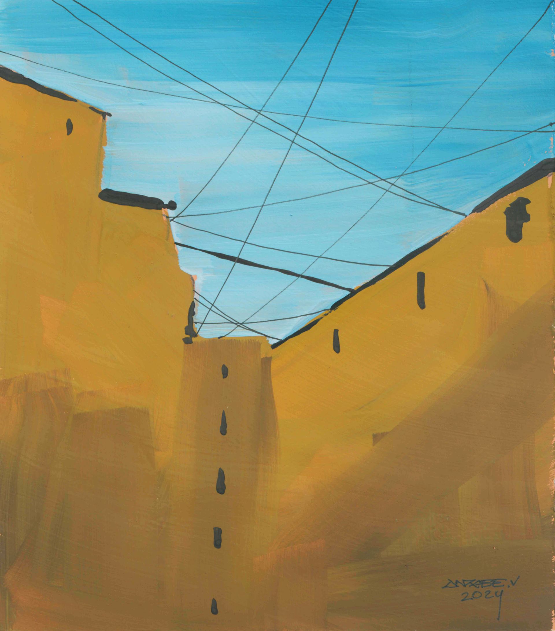 Andree.V (Авторская графика - 
                  20 x 25 см) Небо Петербурга, Лист 1
