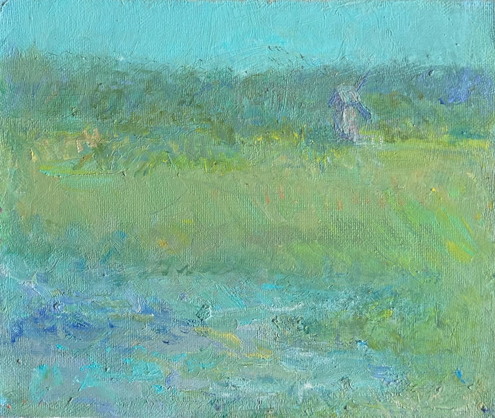 Екатерина Потапова (Картина, живопись - 
                  24 x 20 см) Мельница