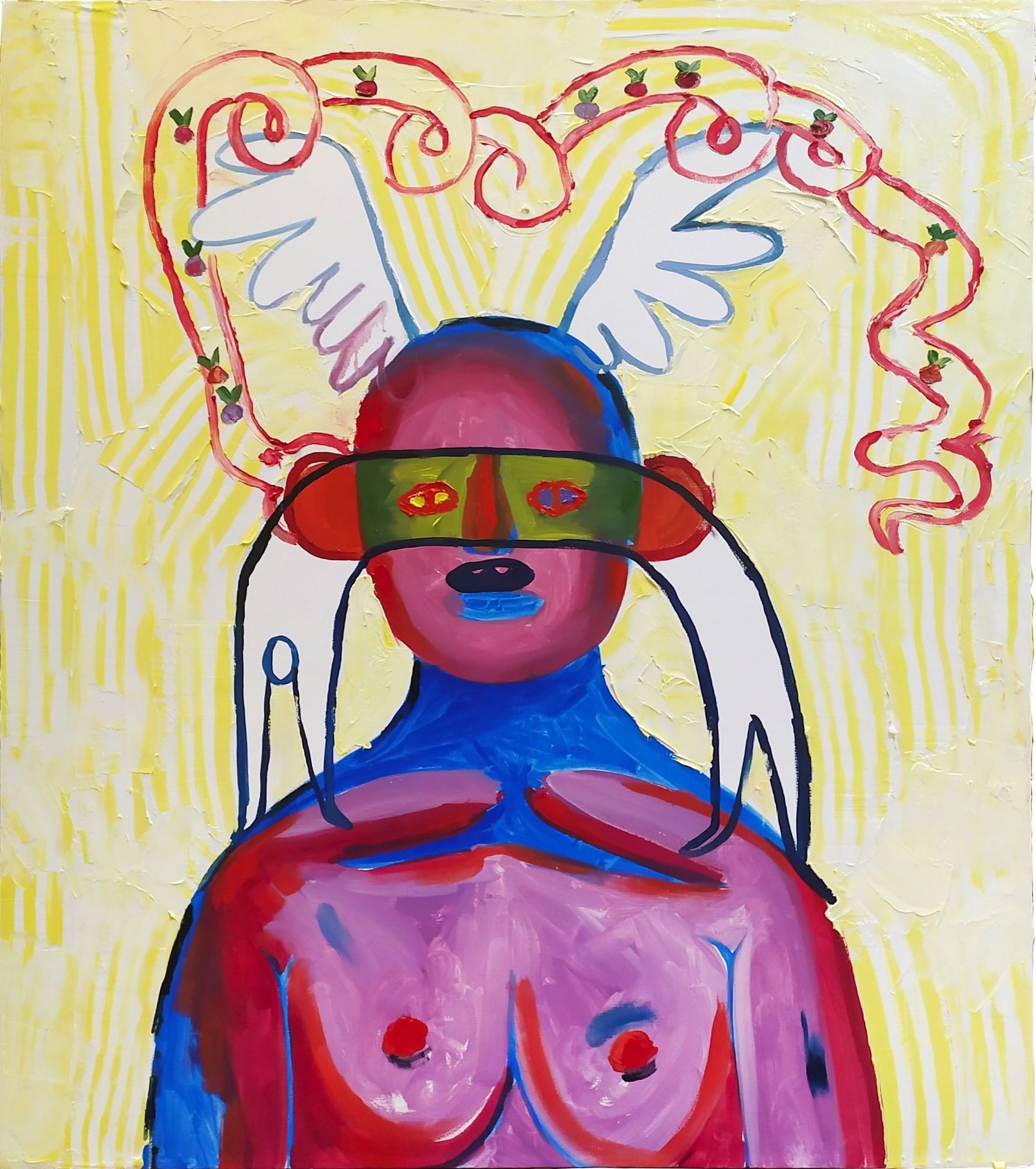 Оля Душкина (Картина, живопись - 
                  60 x 70 см) Портрет влюбленного