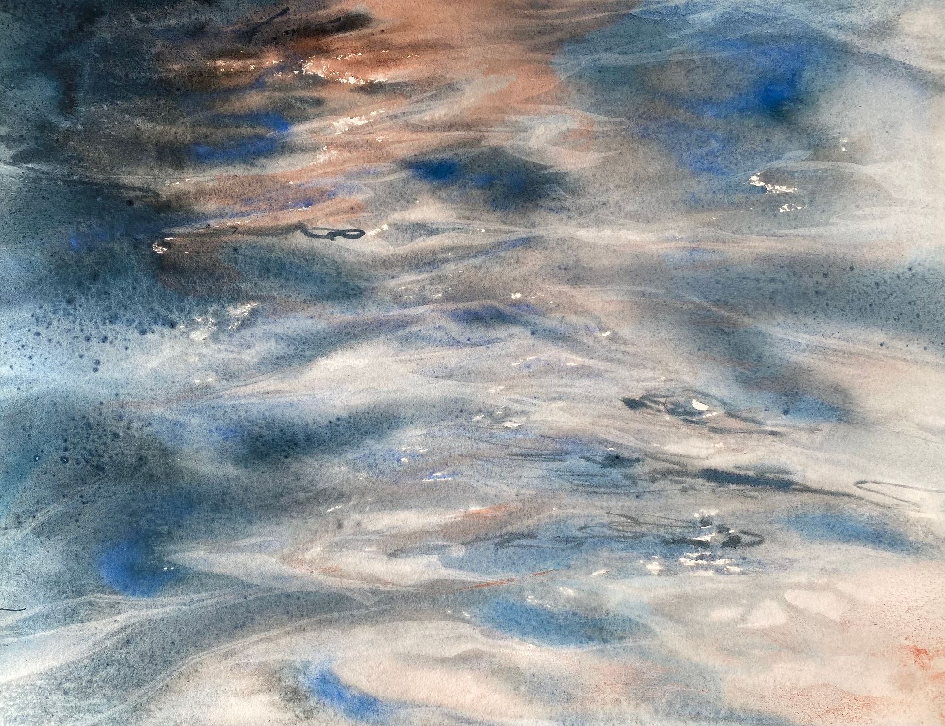 Анна Богинская (Авторская графика - 
                  40 x 30 см) Поверхность 6