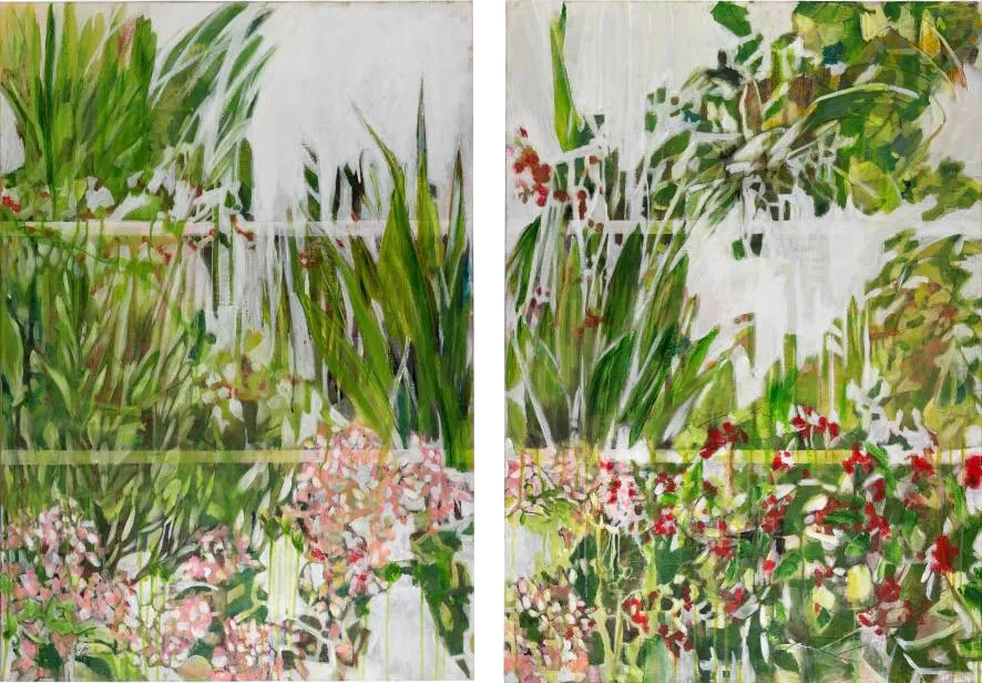 Раиса Граф (Картина, живопись - 
                  140 x 100 см) #6 диптих из цикла "Growing white"