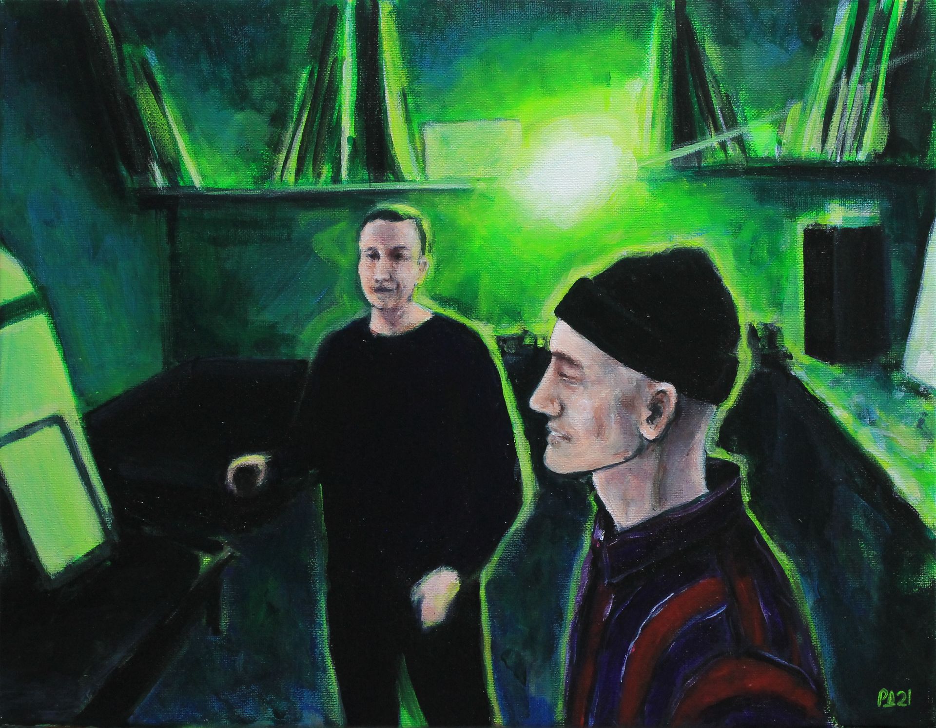 Денис Русаков (Картина, живопись - 
                  45 x 35 см) Зелень