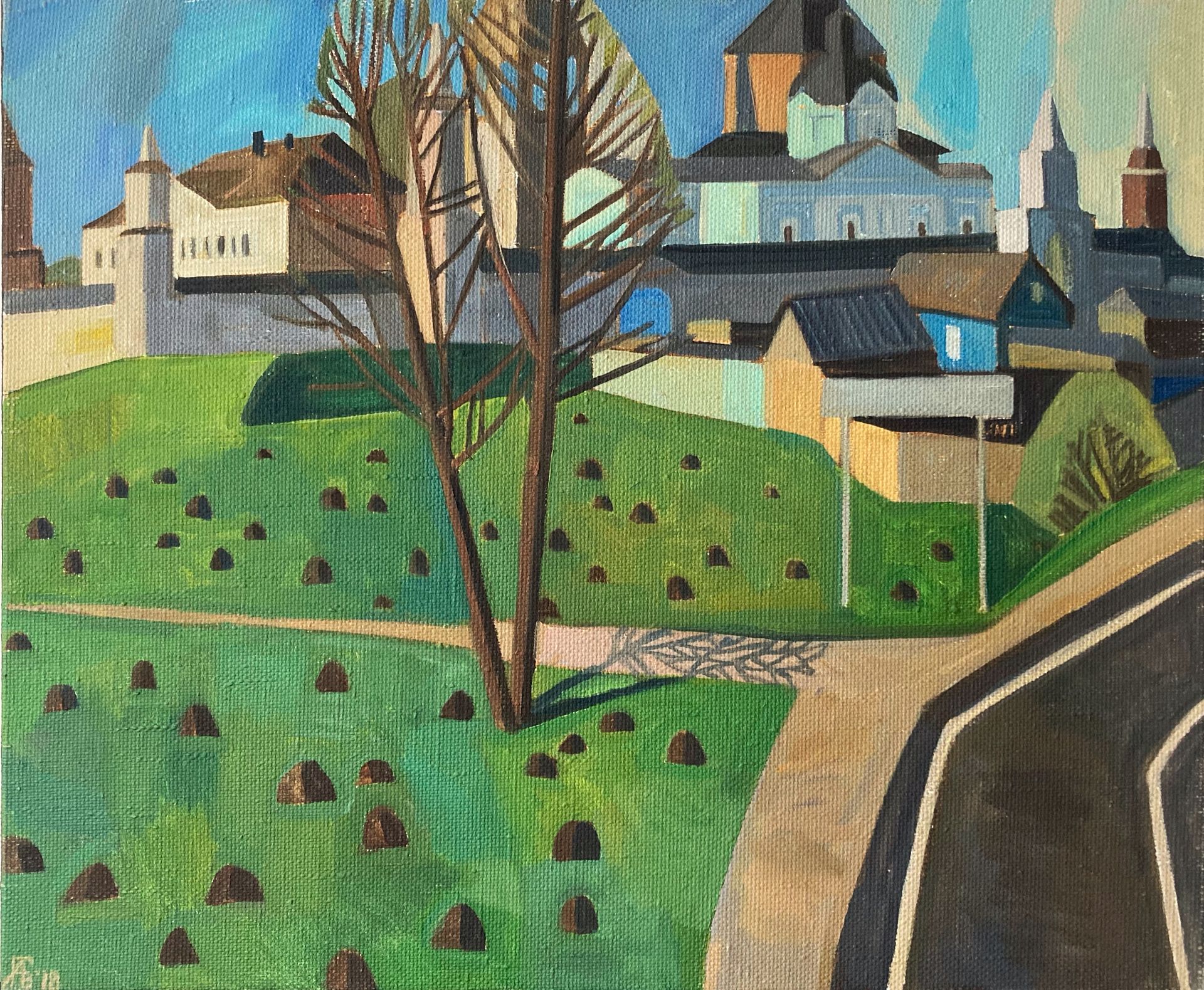 Мила Гаврилова (Картина, живопись - 
                  50 x 40 см) Бобренев монастырь