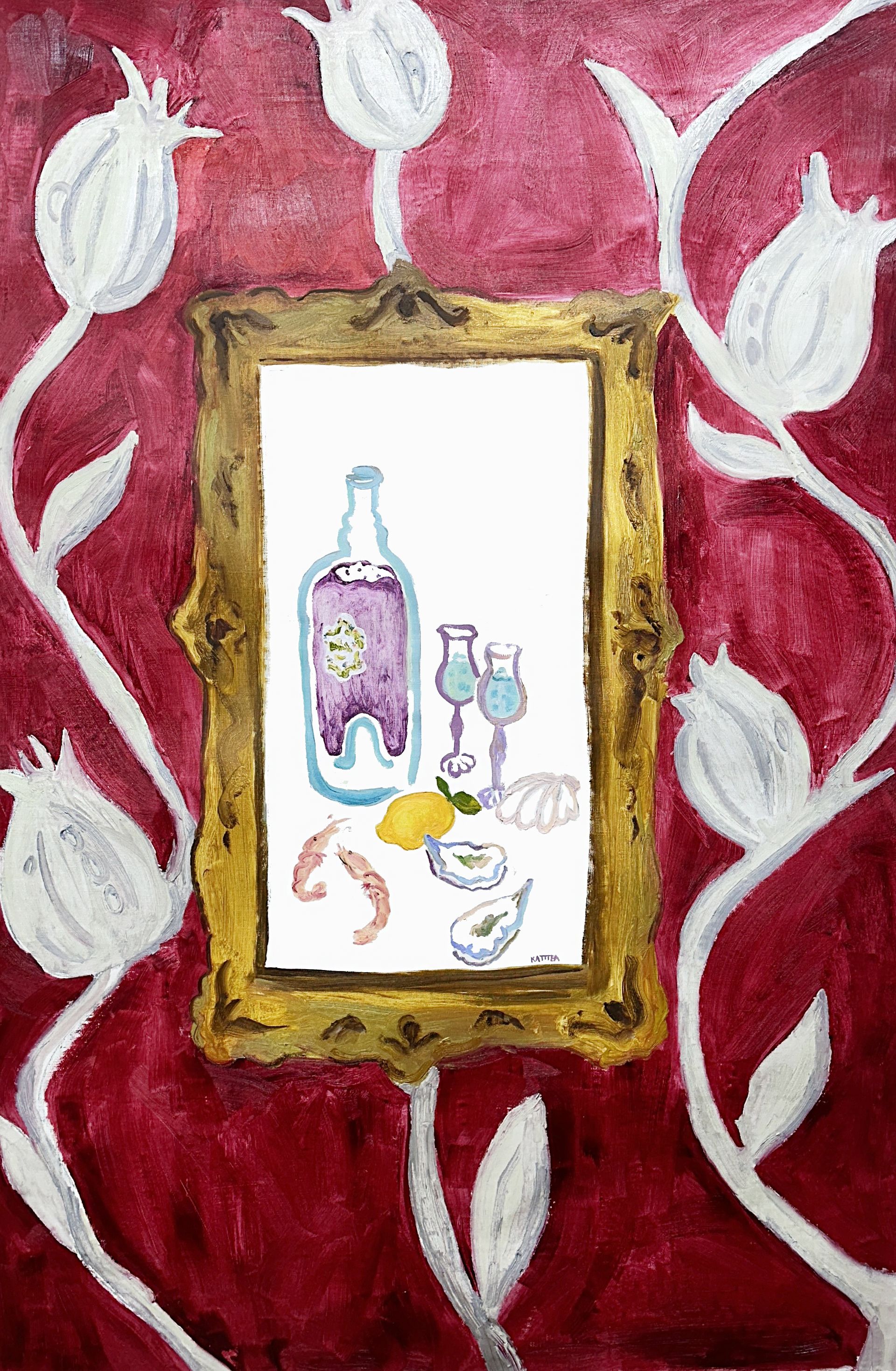 Катя Афонина (Картина, живопись - 
                  95 x 145 см) apotheny
