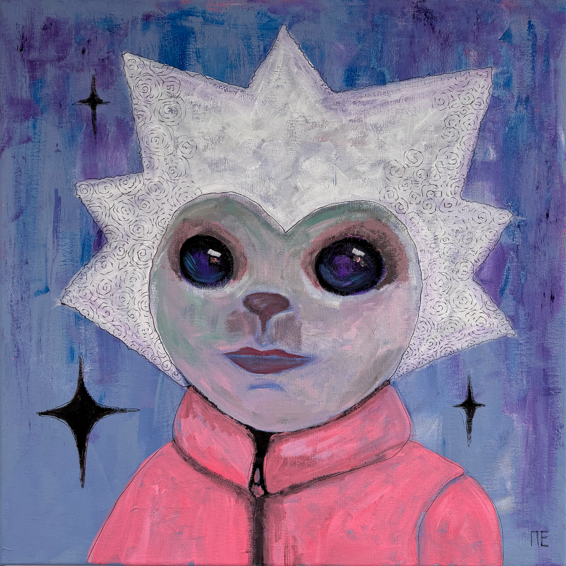 Ира Пенкина (Картина, живопись - 
                  40 x 40 см) Кристаллик
