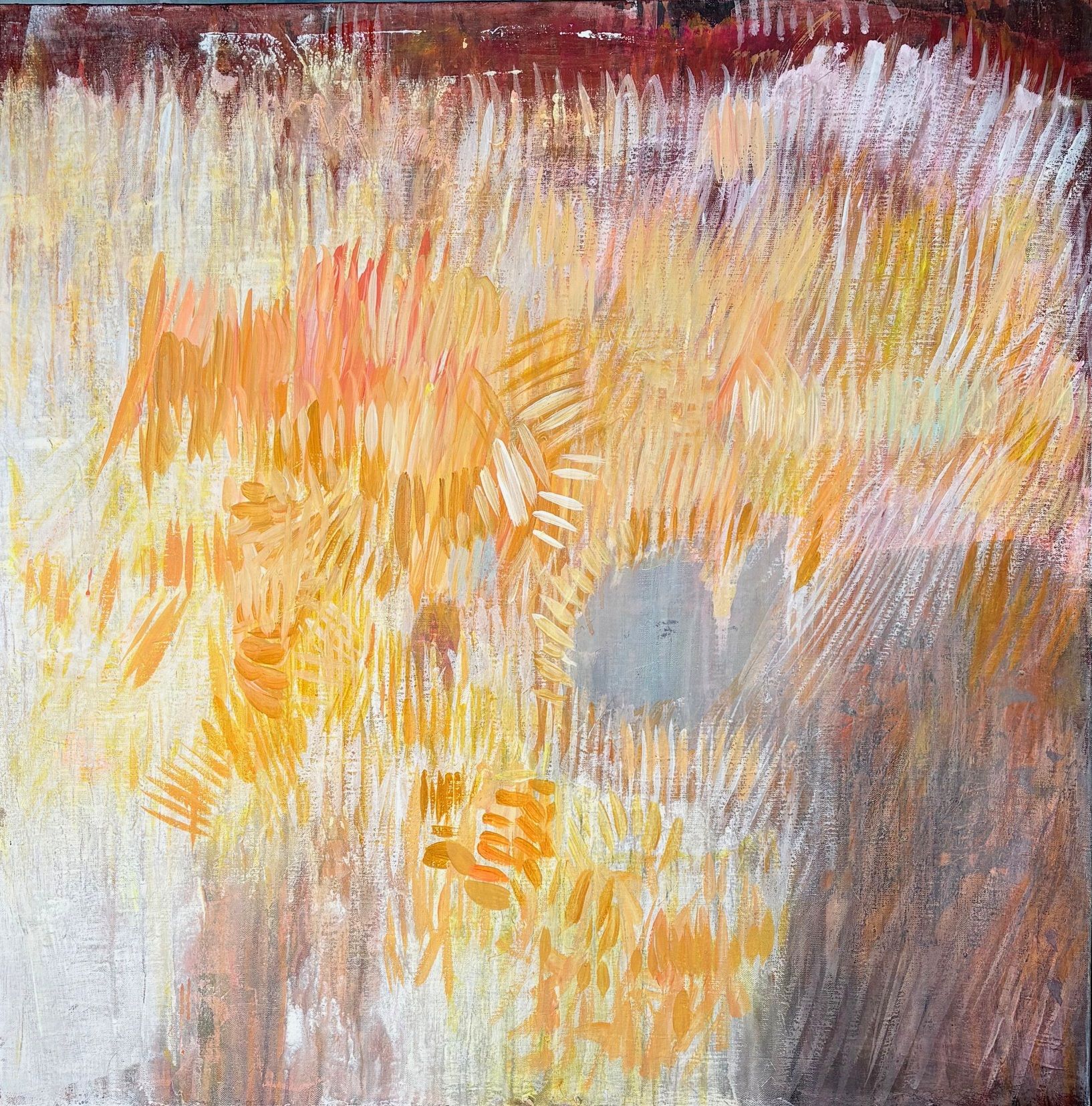 Раиса Граф (Картина, живопись - 
                  80 x 80 см) #7. Эксперимент. Солнце