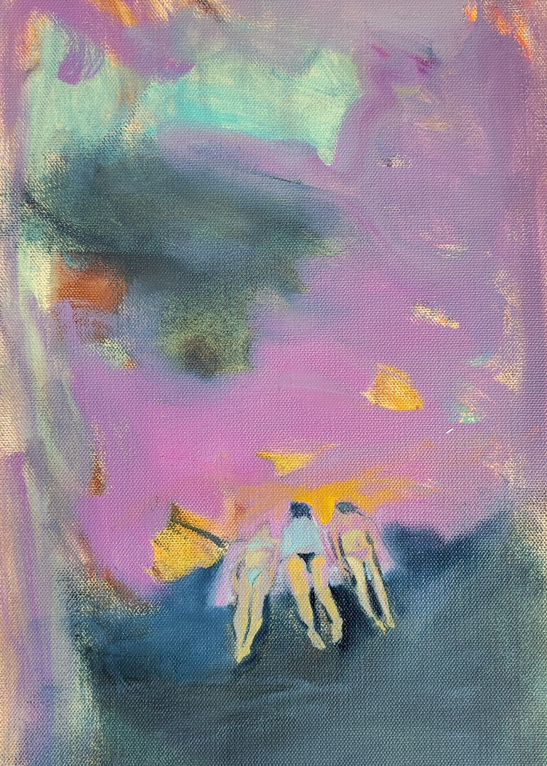 Надежда Прадес (Авторская графика - 
                  27 x 37 см) Три грации 1