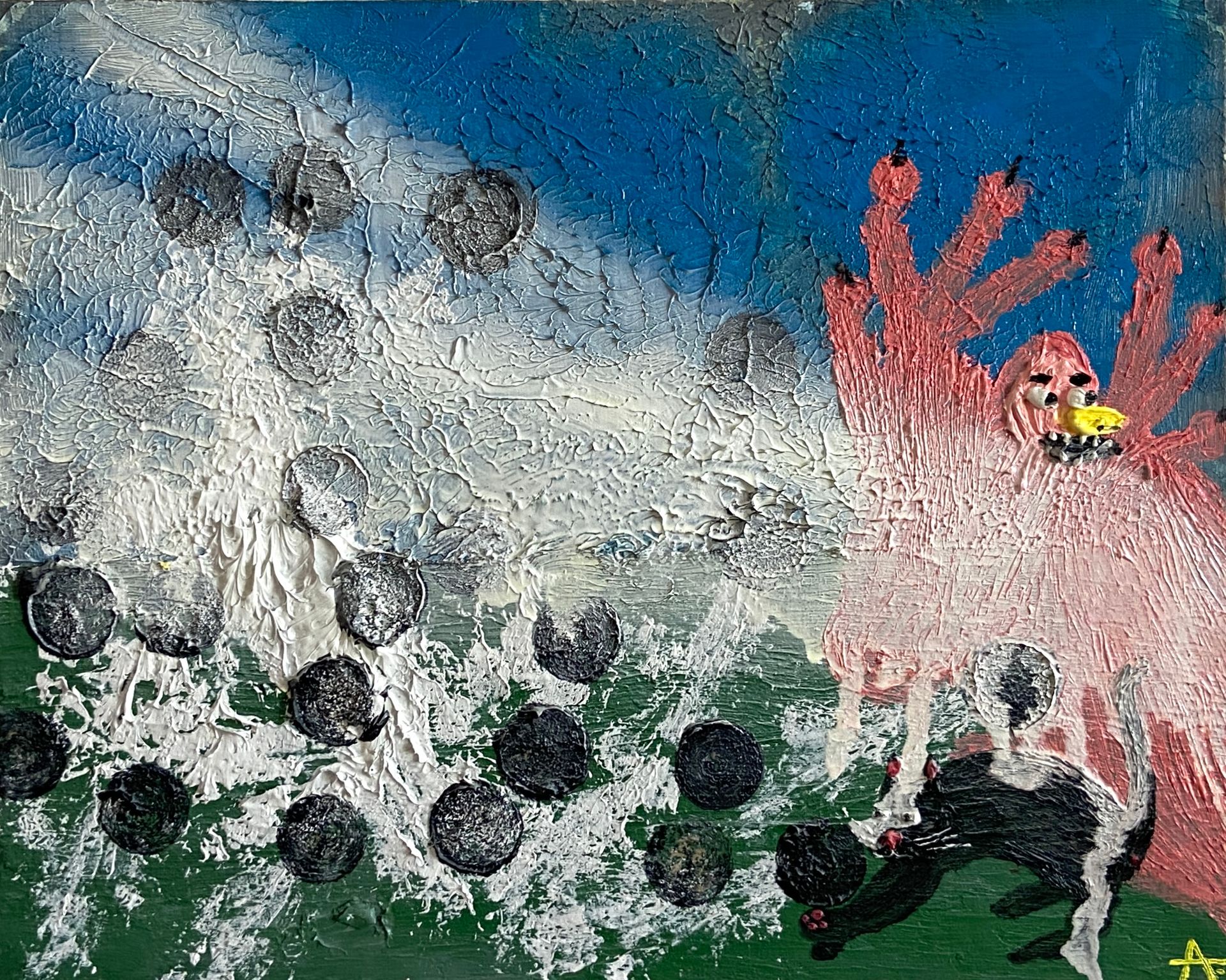 Арина Лапик (Картина, живопись - 
                  30 x 24 см) Застигнутые