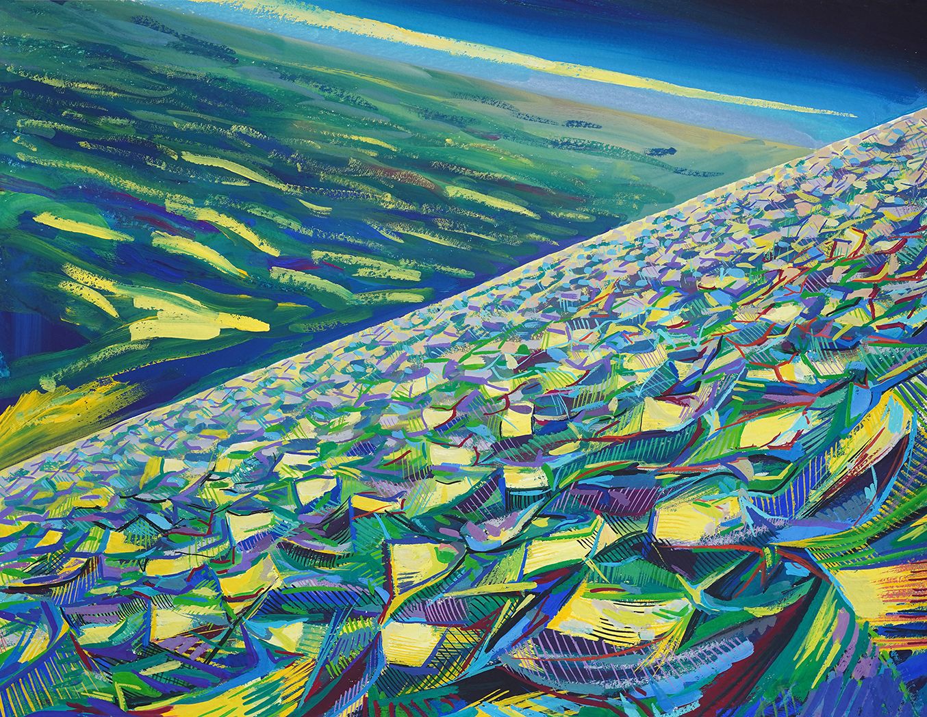 Сергей Лоцманов (Авторская графика - 
                  65 x 50 см) Без названия (из серии "Двойной горизонт")