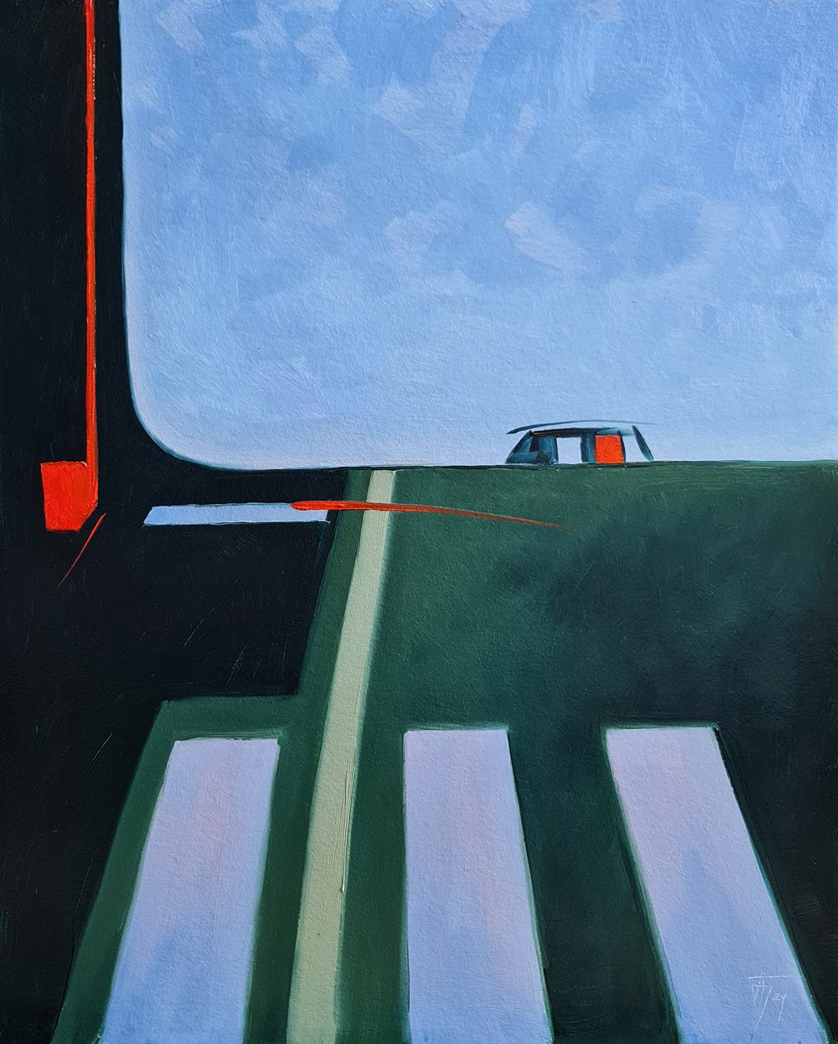 Александр Буданов (Авторская графика - 
                  40 x 50 см) Абстракция 77