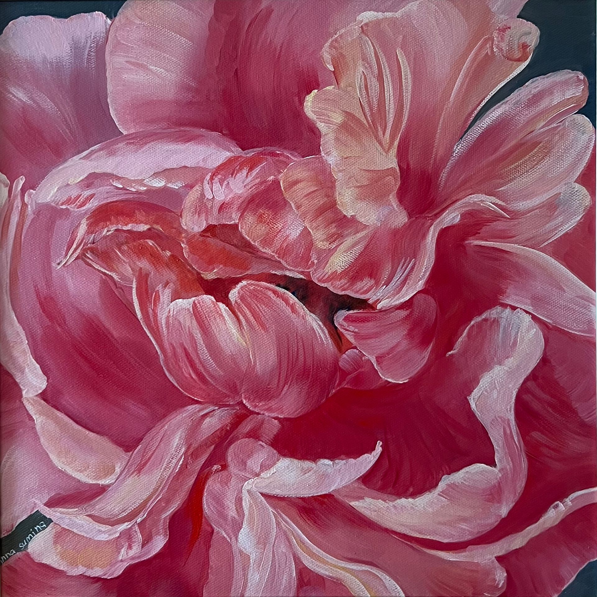 Инна Сумина (Картина, живопись - 
                  40 x 40 см) Розовая звезда