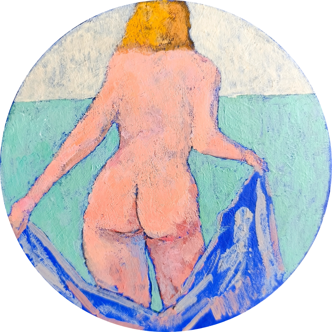 Дарья Петухова (Картина, живопись - 
                  20 x 20 см) Натурщица