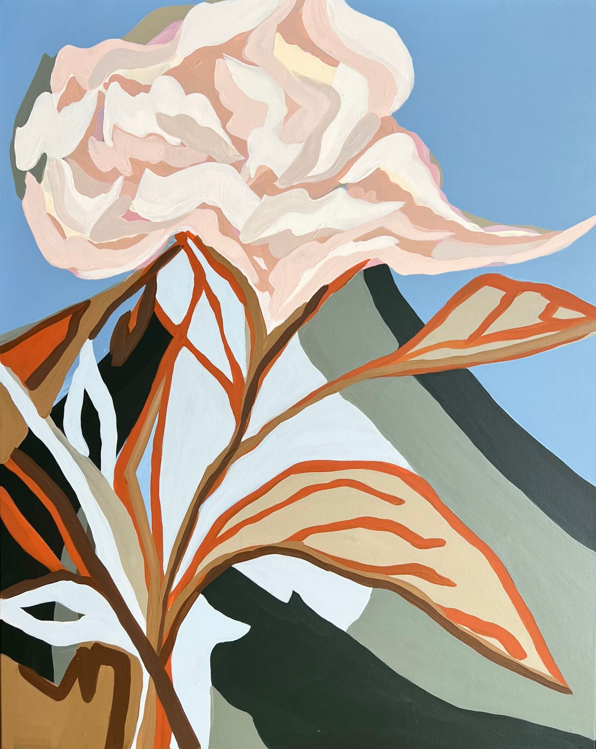 Ольга Змиевец (Картина, живопись - 
                  80 x 100 см) Abstract flowers 12