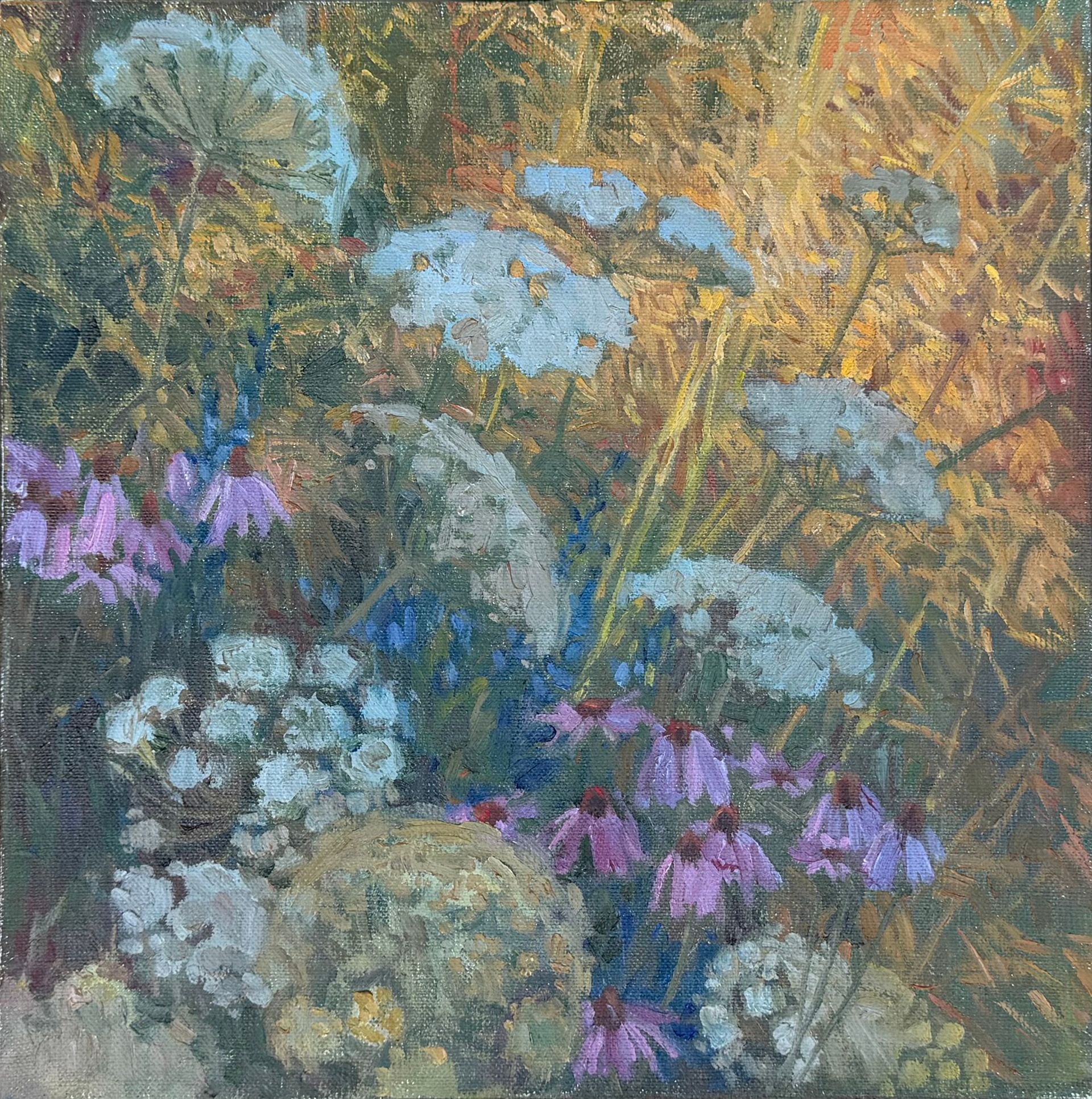 Залифа Хибатова (Картина, живопись - 
                  30 x 30 см) Луговое цветение 2
