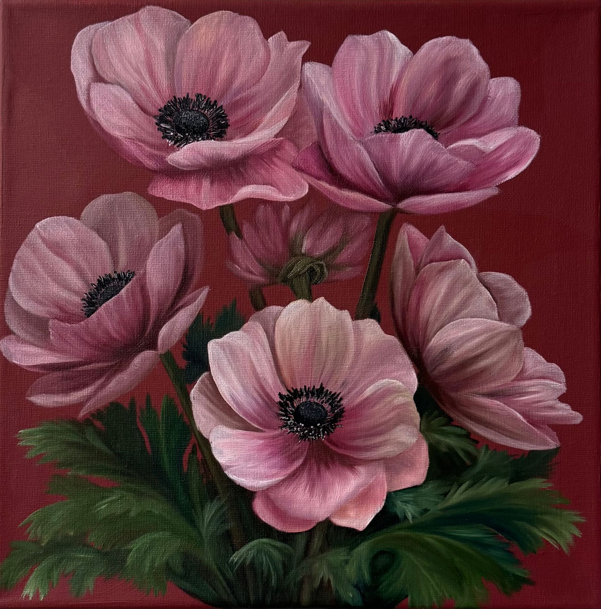 Наталья Наумова (Картина, живопись - 
                  30 x 30 см) Анемоны