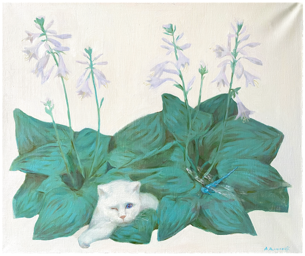 anya romanoff (Картина, живопись - 
                  60 x 50 см) Dragonfly