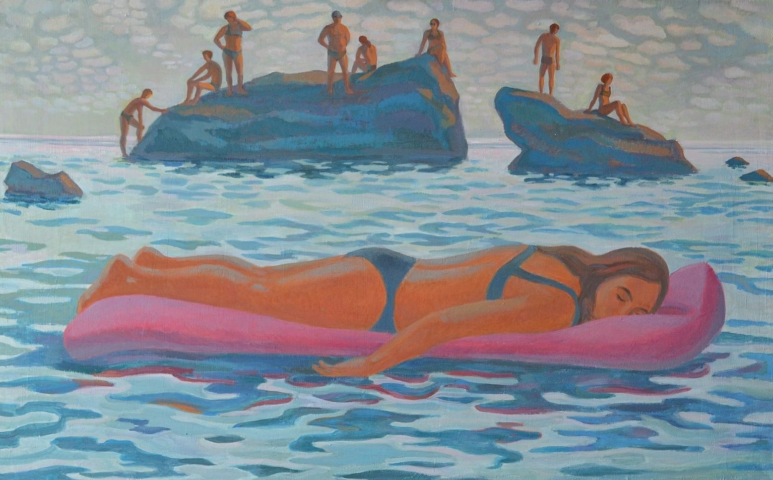 Екатерина Маланьина (Картина, живопись - 
                  80 x 50 см) Сон русалки