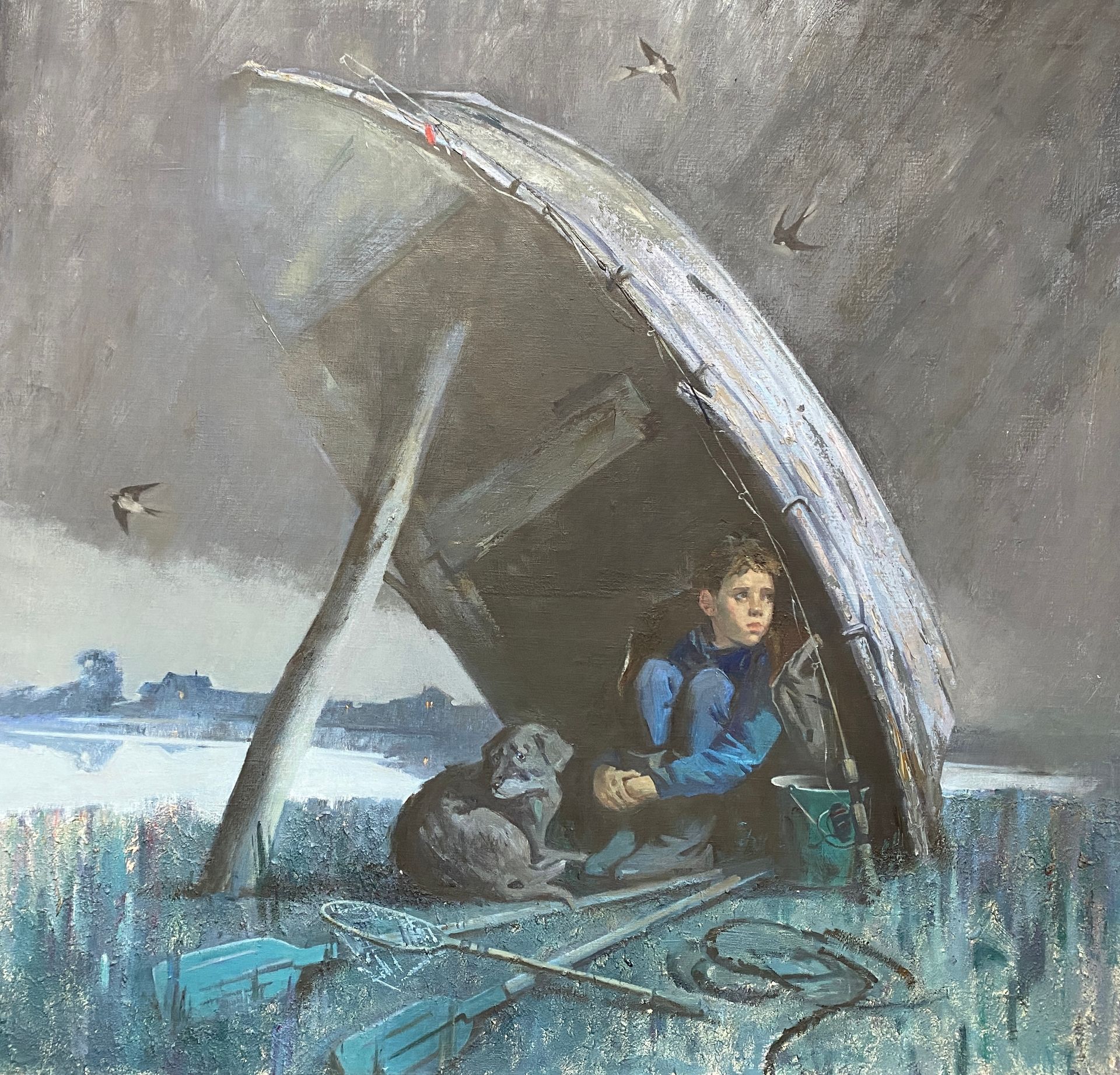 Надежда Воронцова (Картина, живопись - 
                  100 x 90 см) Из детства