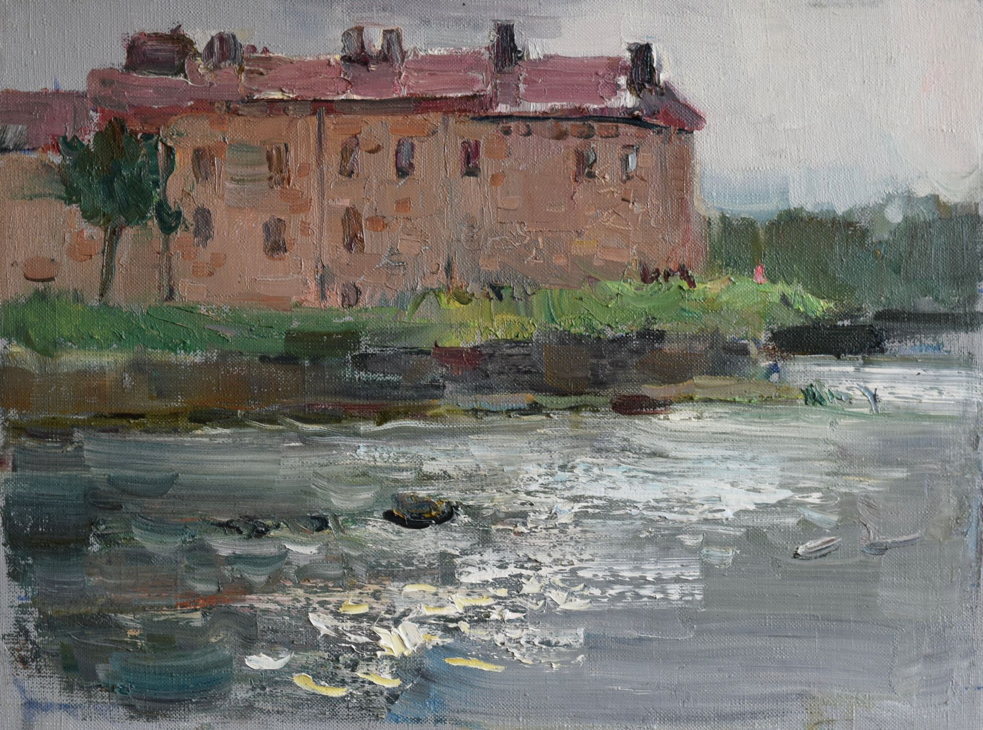 Илья Хахарев (Картина, живопись - 
                  40 x 30 см) День в Выборге