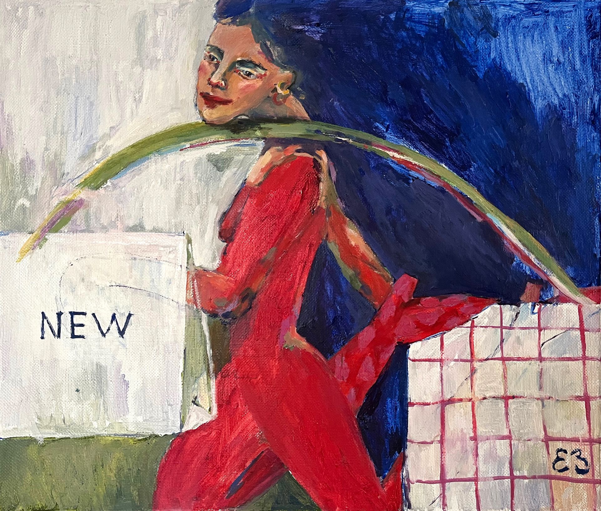 Екатерина Запрудина (Картина, живопись - 
                  70 x 60 см) Ноша