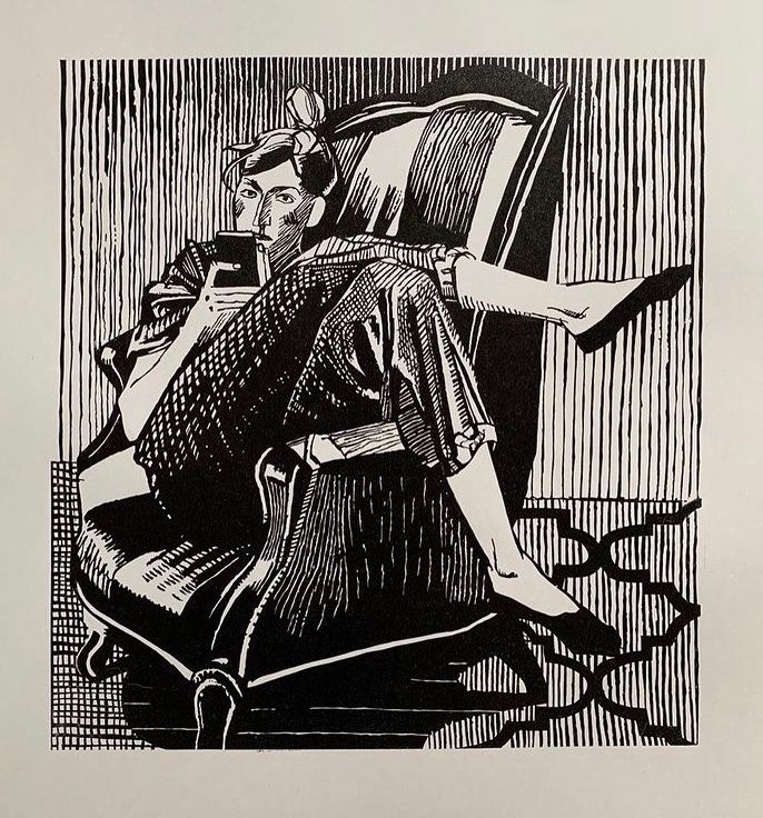 Иван Афонский (Графика печатная - 
                  40 x 40 см) В Стамбуле