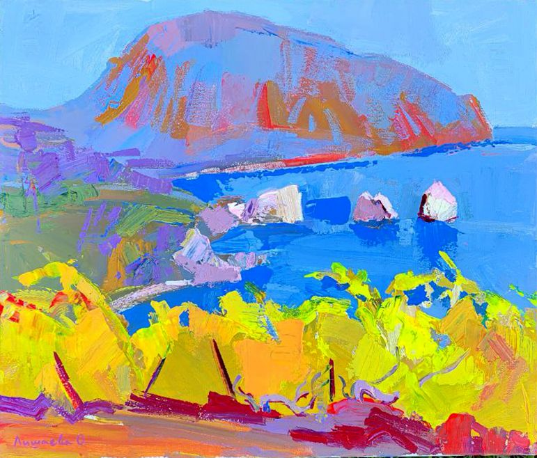 Олеся Лишаева (Картина, живопись - 
                  60 x 50 см) Виноградники