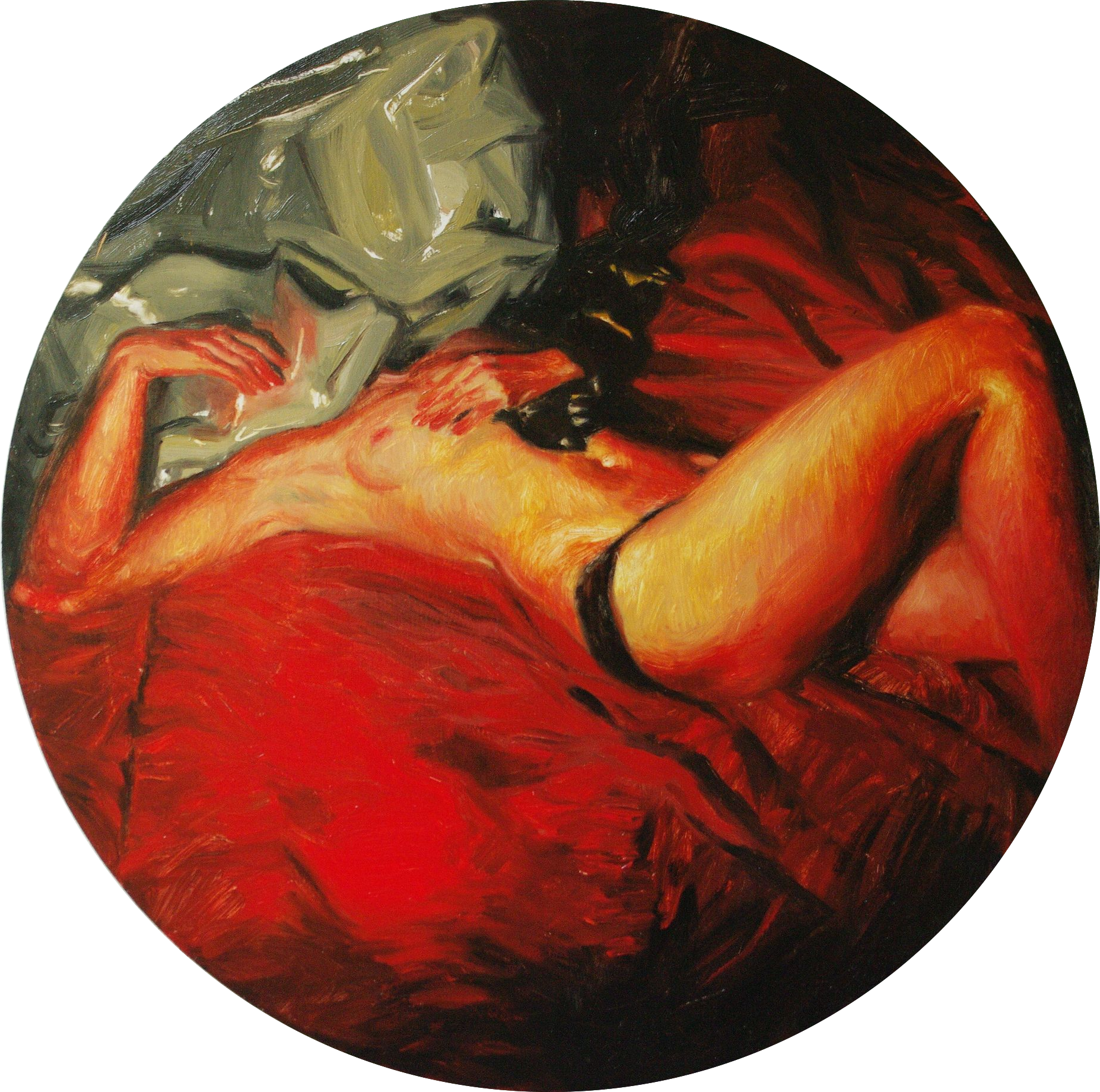 Алан Хатагты (Картина, живопись - 
                  70 x 70 см) В изоляции