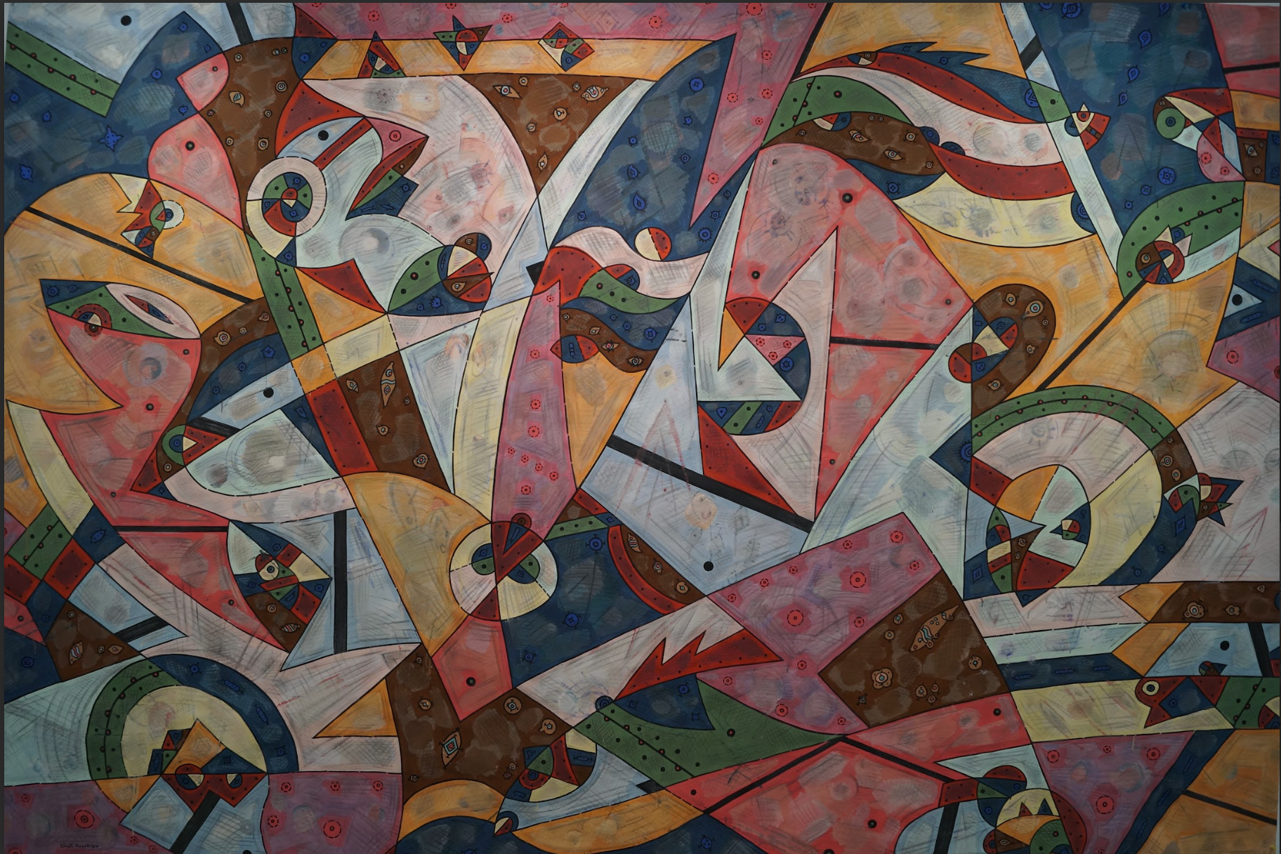 Виталий Копачев (Картина, живопись - 
                  300 x 200 см) Переполох