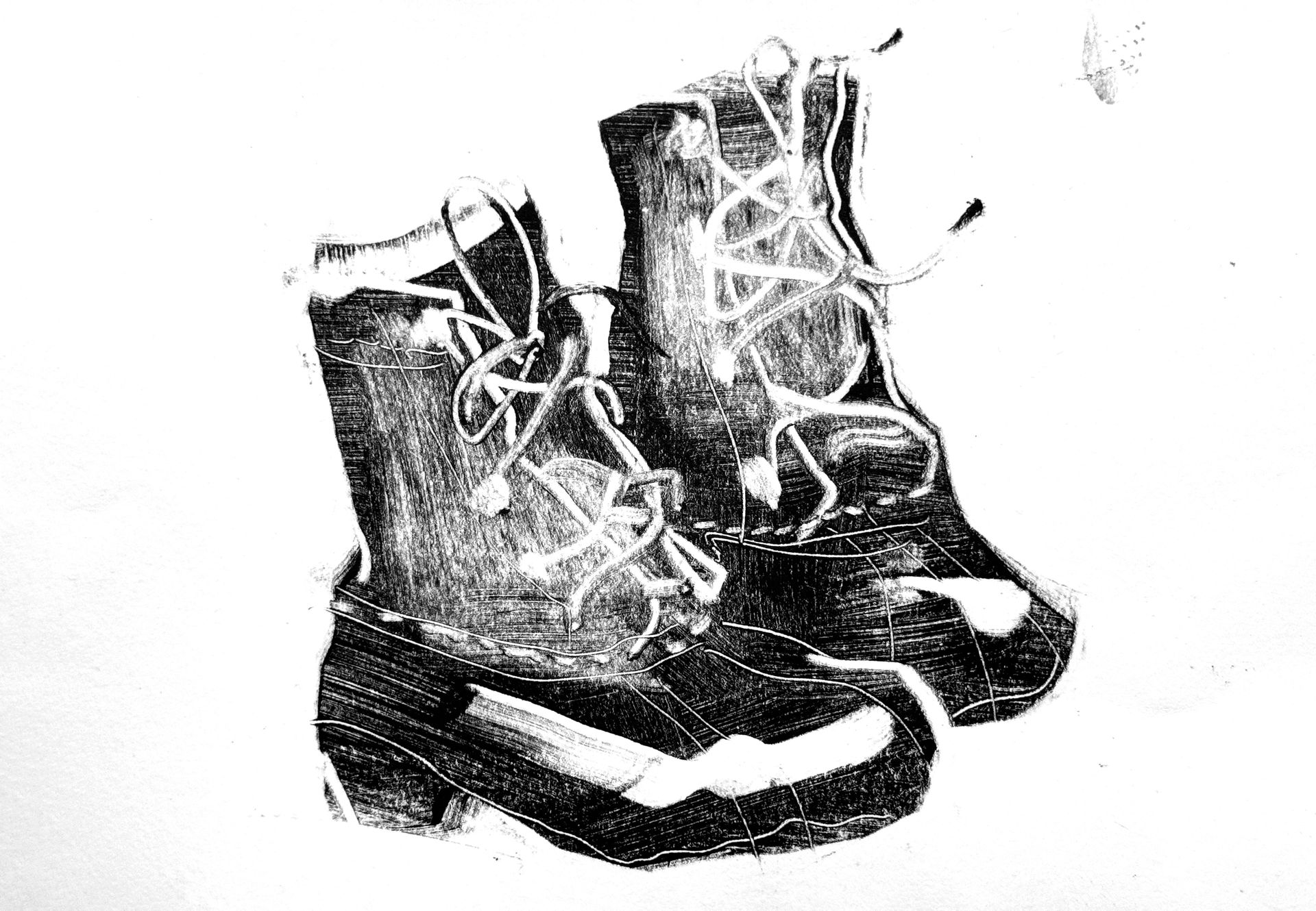 Дарья Краплак (Графика печатная - 
                  29 x 21 см) Boots