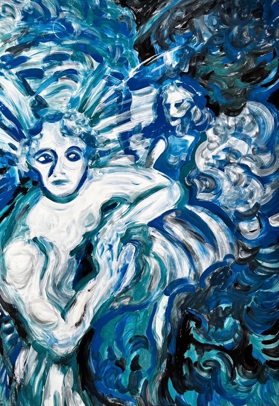 Анна Филиппова-Широкая (Авторская графика - 
                  42 x 59.4 см) Ангелы