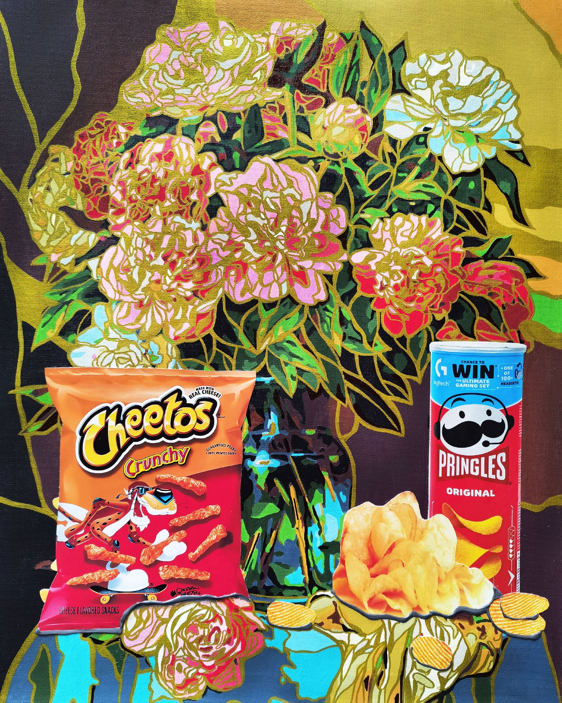 Ирина БАСТ (Картина, живопись - 
                  40 x 50 см) Легкий перекус