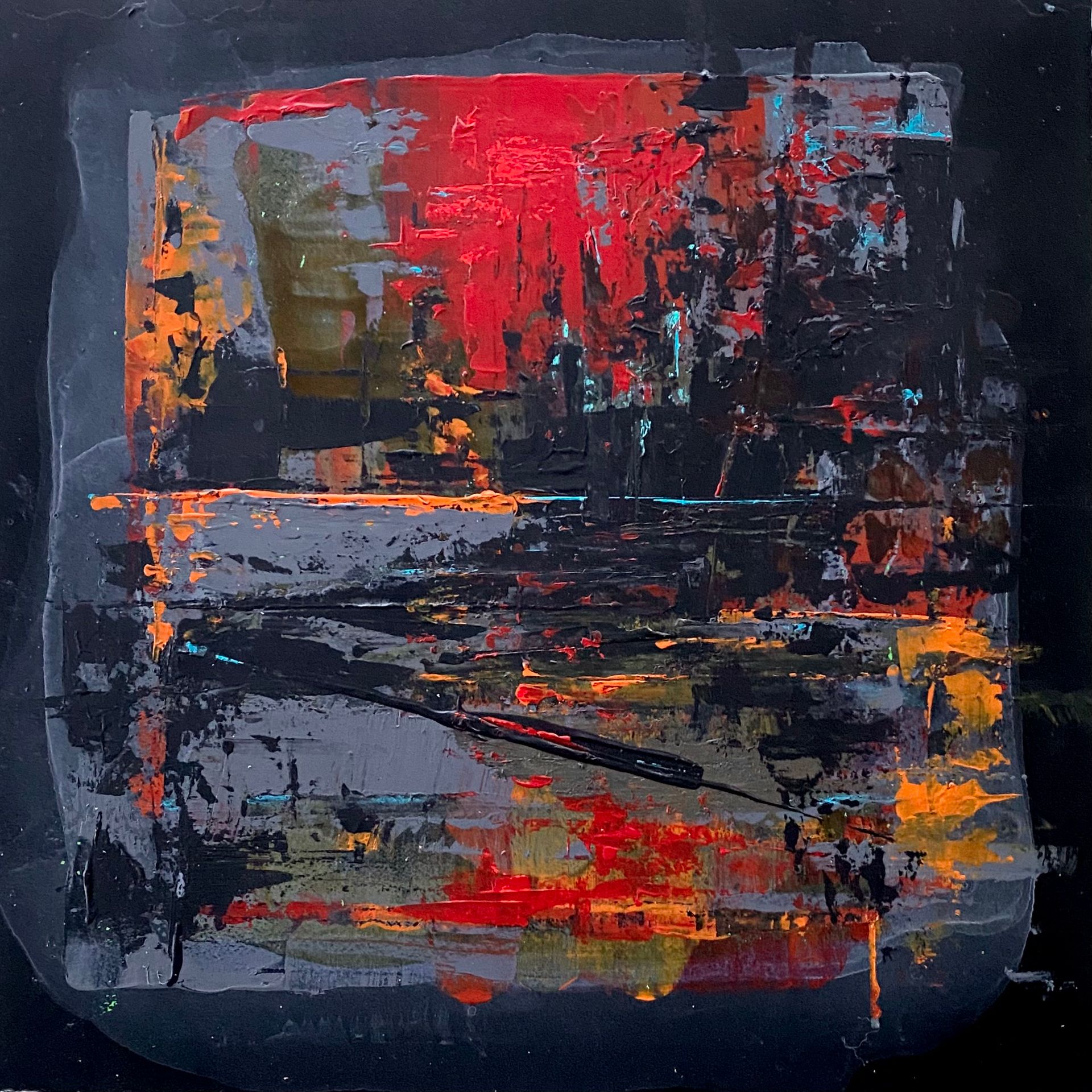 Алекс Корл (Картина, живопись - 
                  25 x 25 см) Топи//03