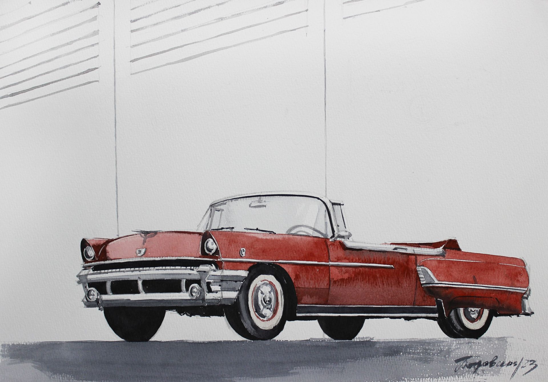 Ирина Петровская (Авторская графика - 
                  38 x 27 см) Mercury Montclair