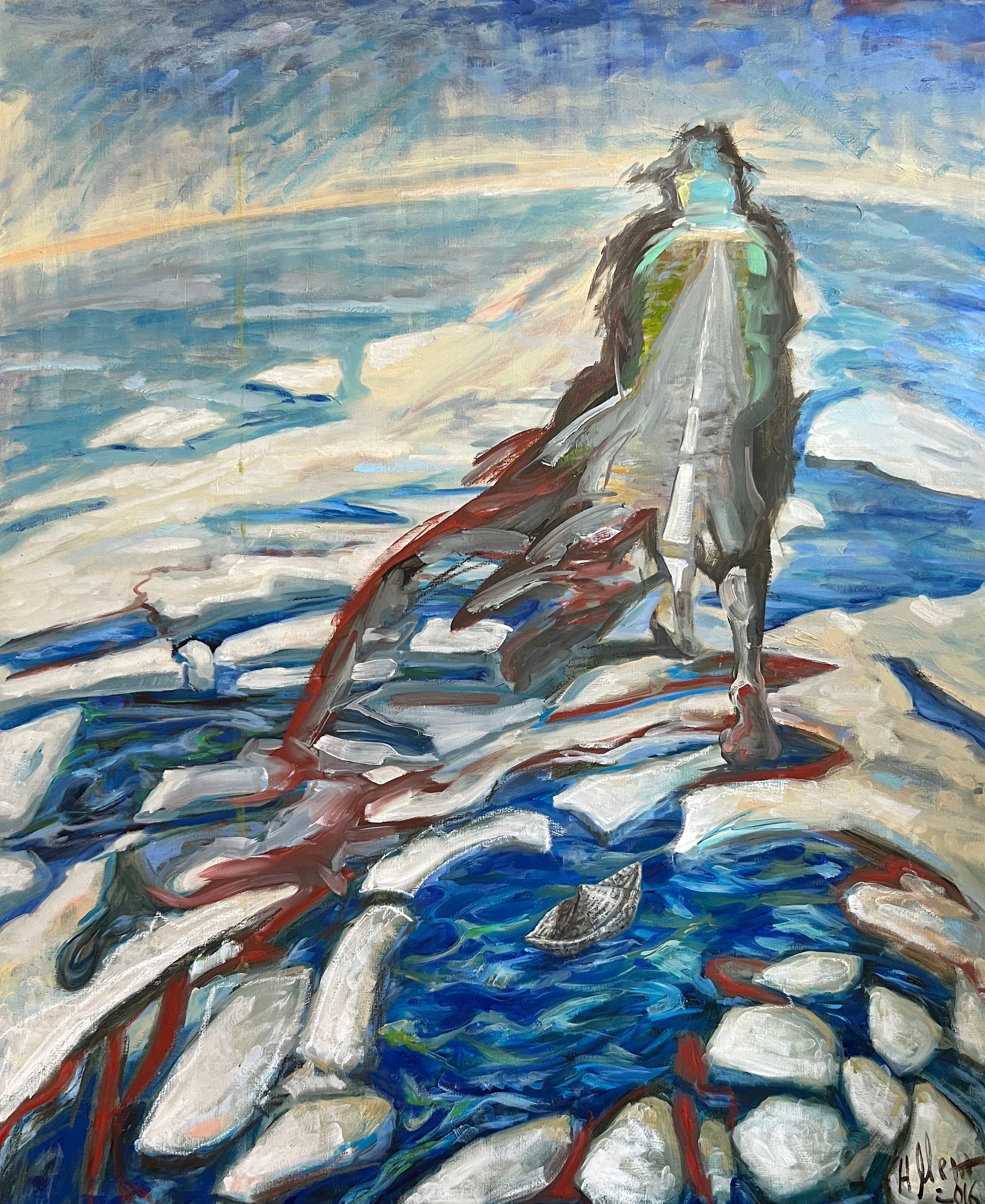 Наталья Межерицкая (Картина, живопись - 
                  100 x 120 см) Бесконечная дорога